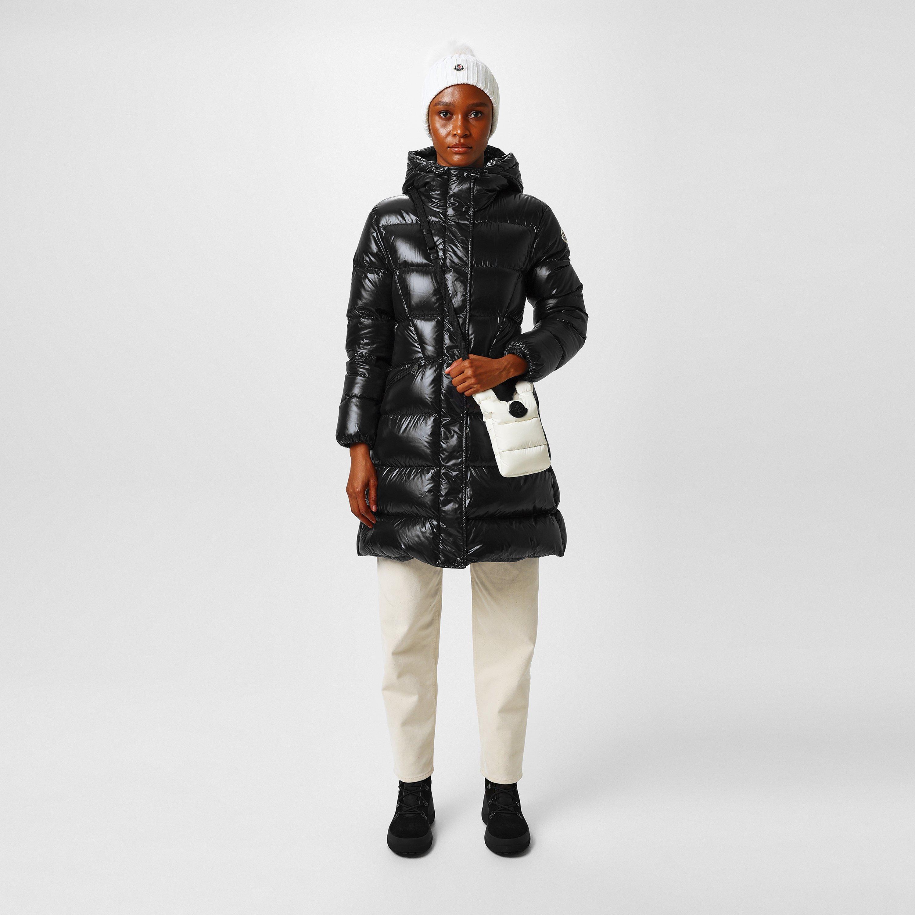 Black 999 - Moncler - Women's Bellevue Water Resistant Down Short Puffer Jacket - 4