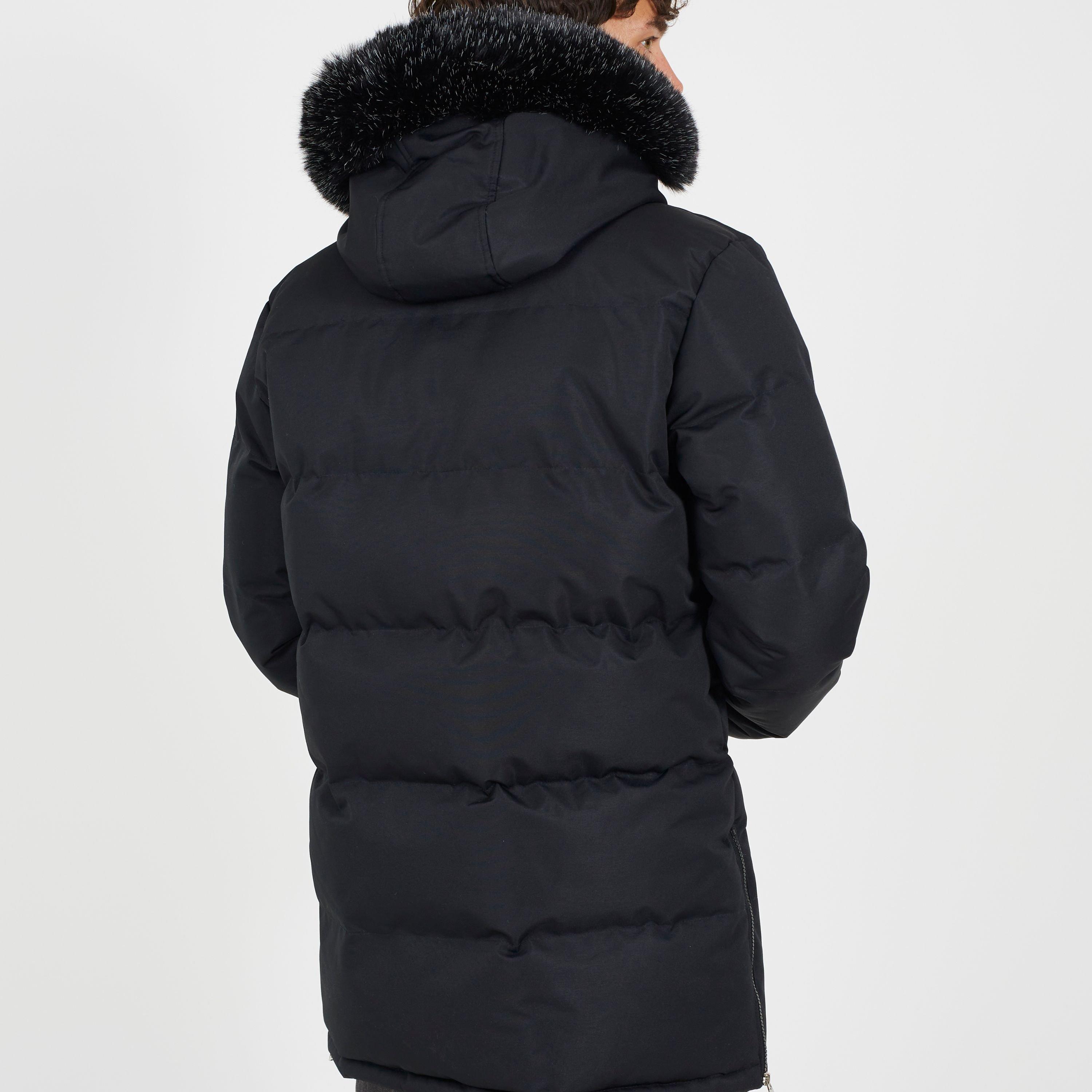 Black - Brave Soul - Hooded Parka Sn62 - 2