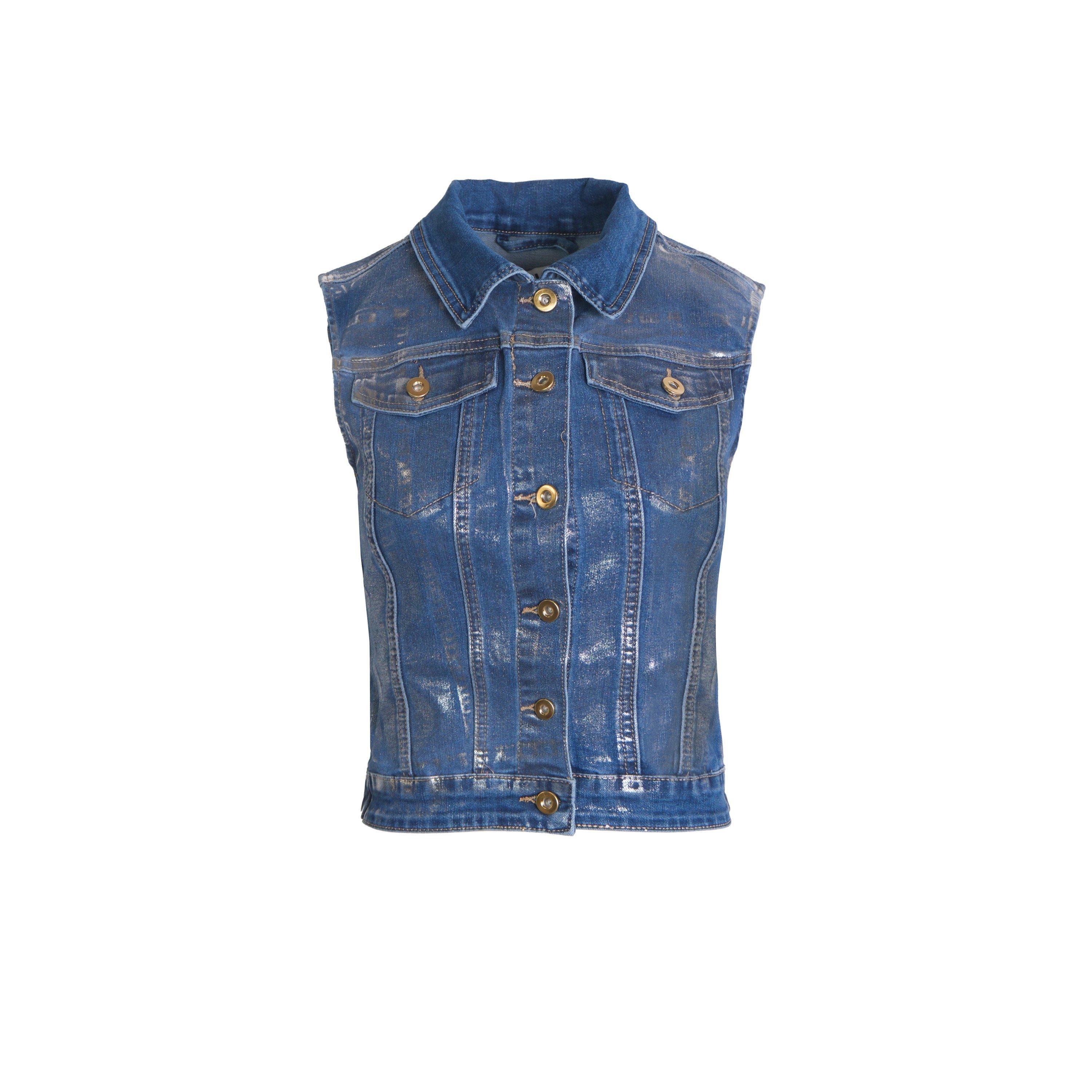 Blue - AmyLynn - Women's Soho Denim Gilet