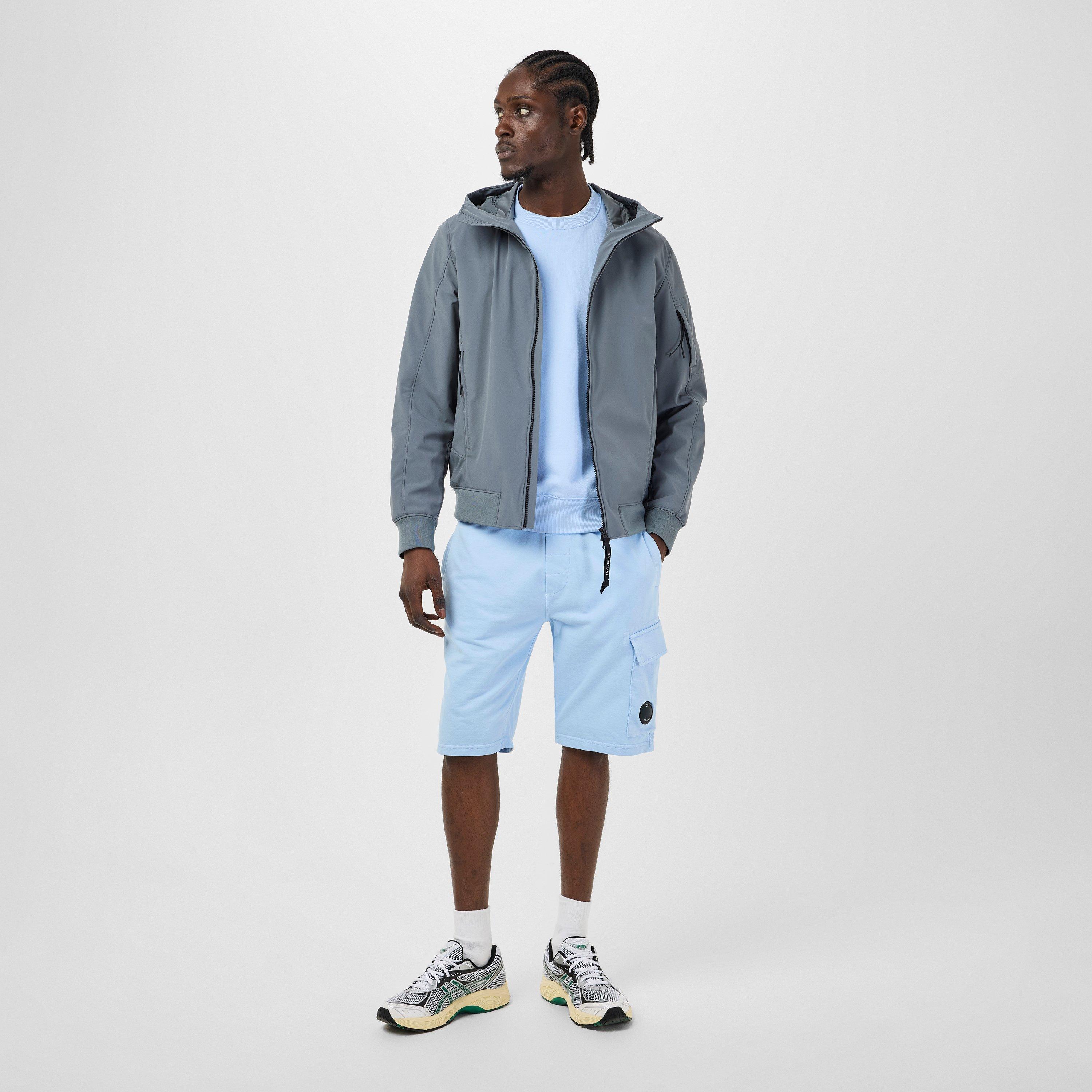 Smoked Prl 935 - CP Company - Men's Lens Windproof Hooded Long Sleeve Softshell Jacket - 6