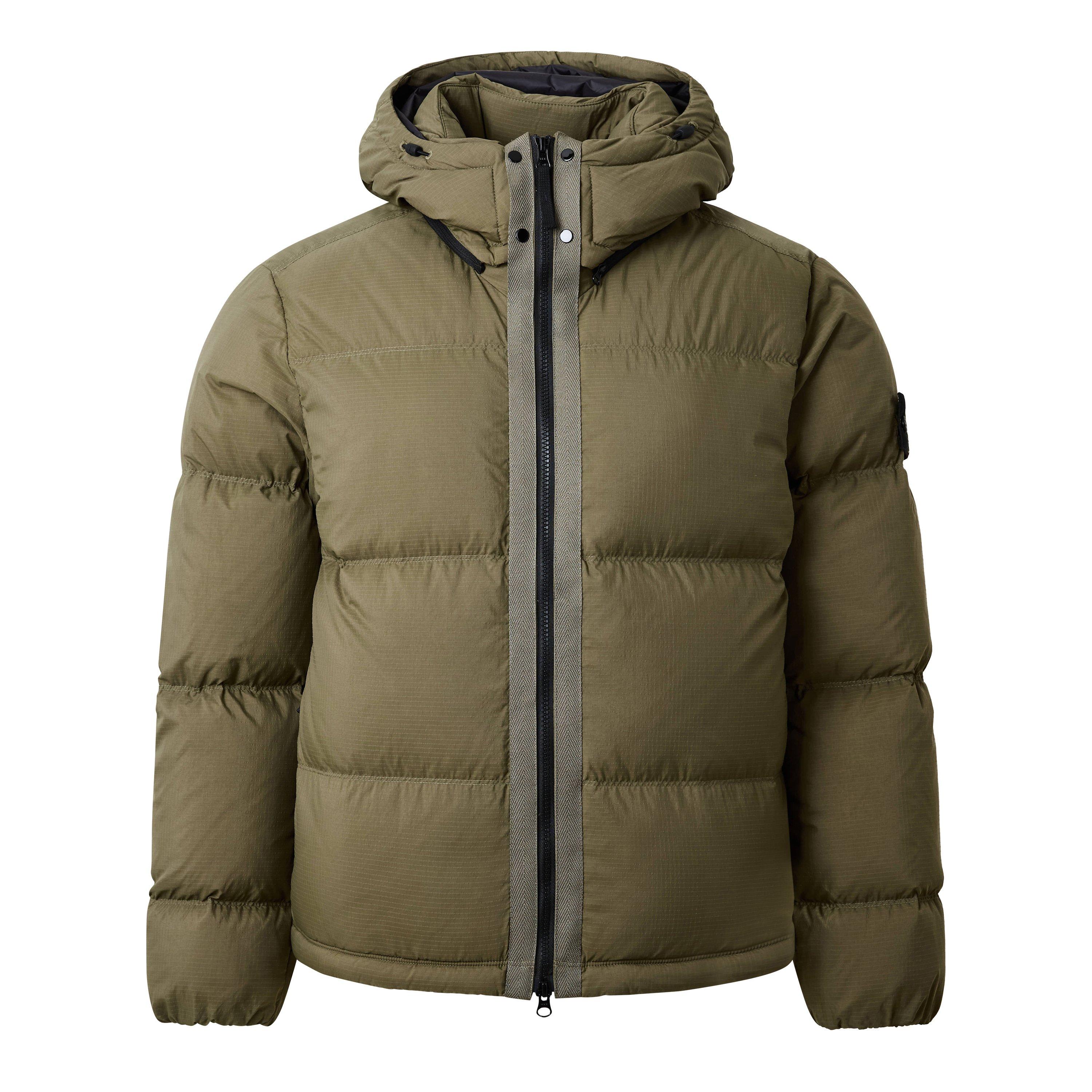 Stone Island Stone Cordura Puffer Sn64 - Mil Green V005G - S