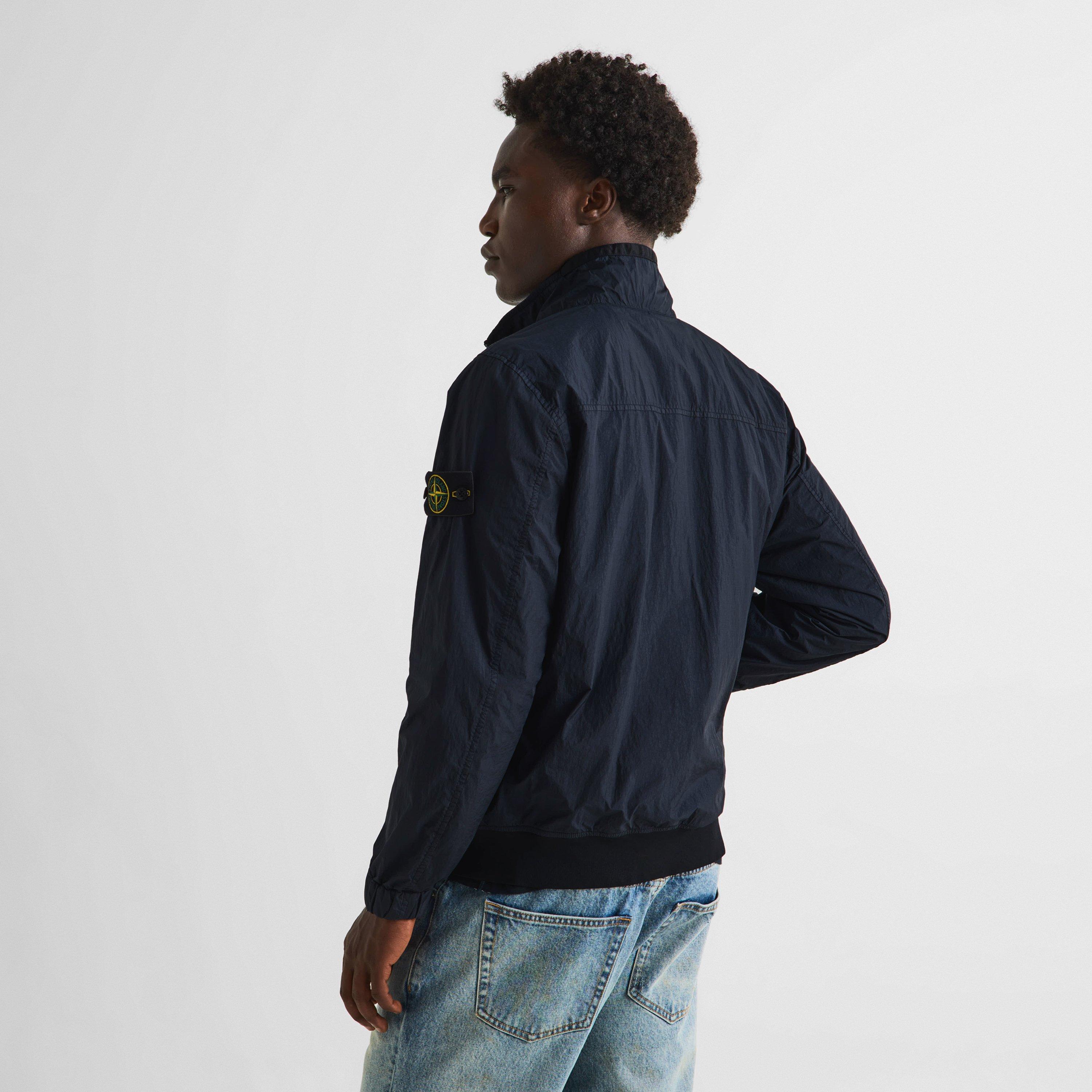 Navy V0020 - Stone Island - Men's Crinkle Reps Bomber Jacket - 4