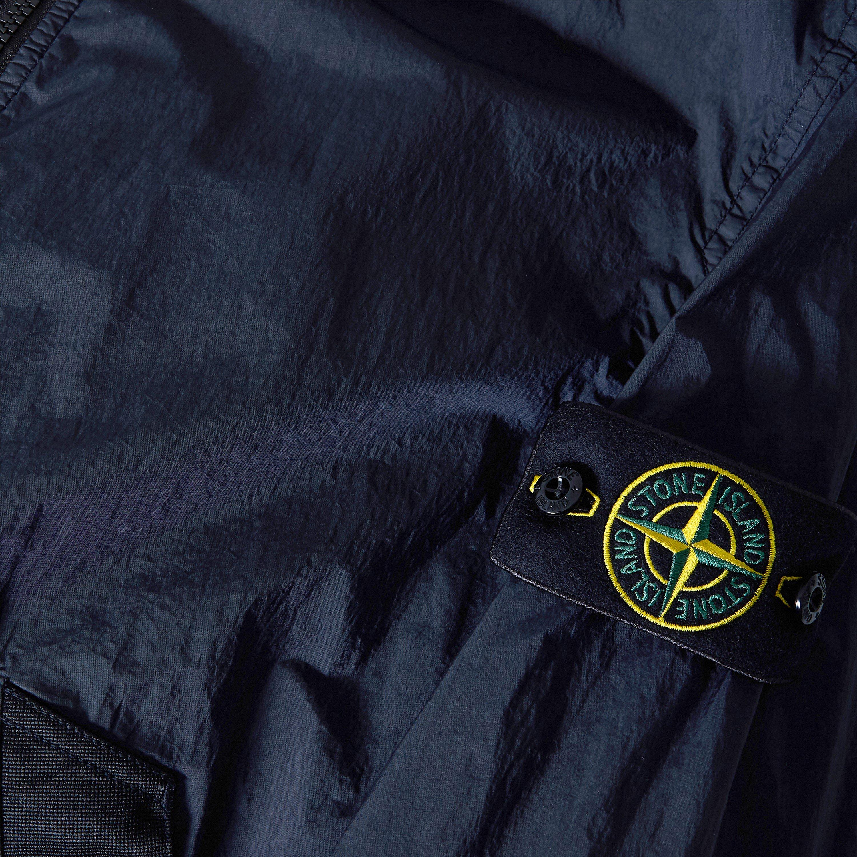 Navy V0020 - Stone Island - Men's Crinkle Reps Bomber Jacket - 5