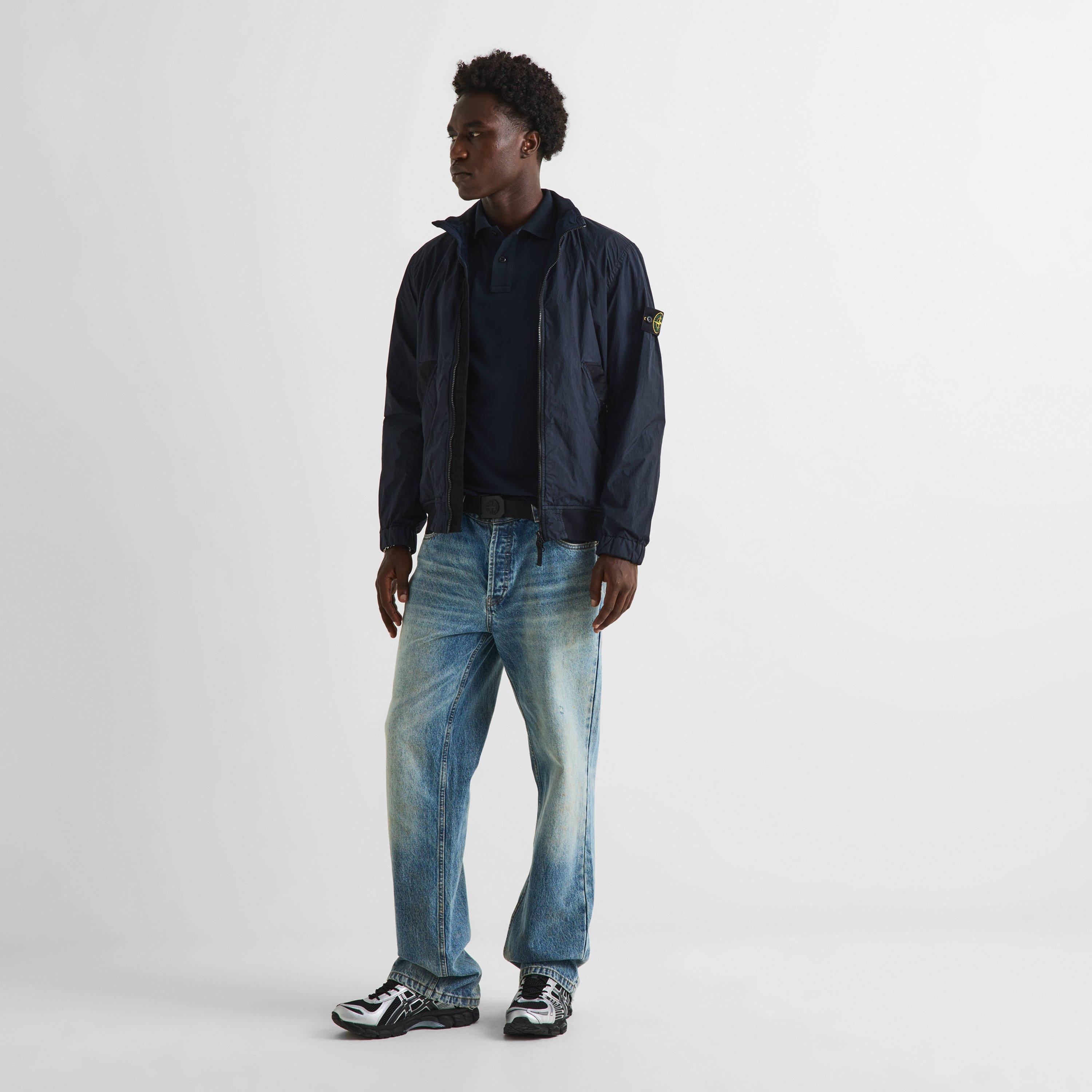 Navy V0020 - Stone Island - Men's Crinkle Reps Bomber Jacket - 6