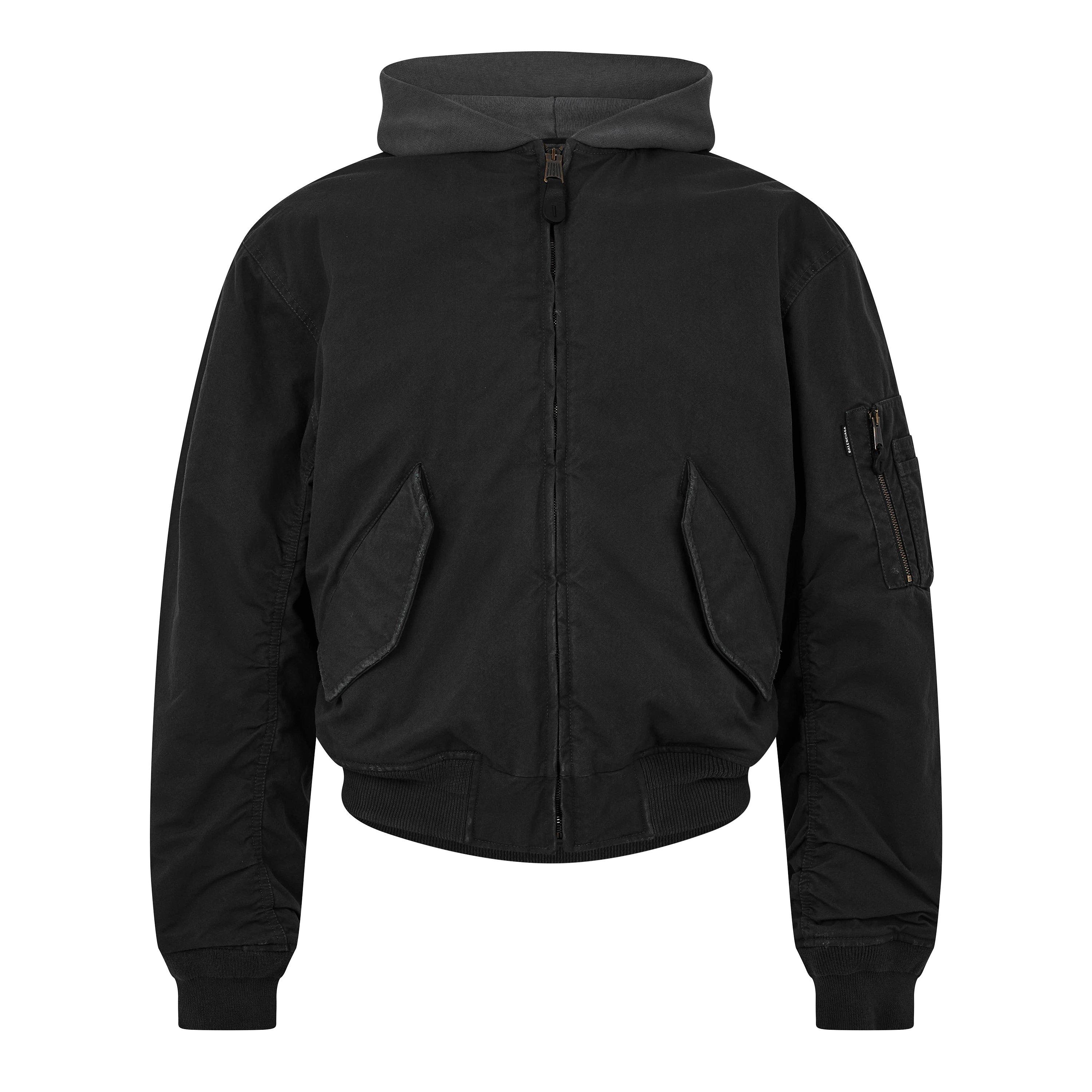 Balenciaga Bal Hooded Bmbr Sn63 - Anthracite - XS