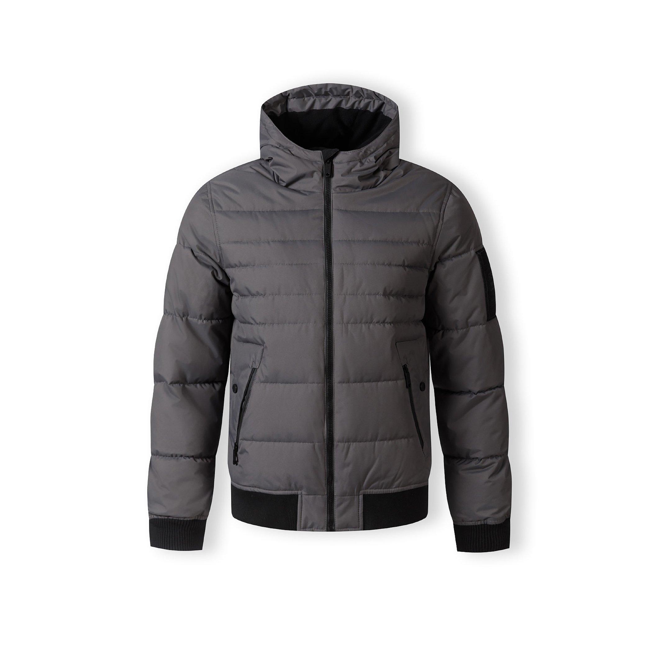Minoti Men's Padded Jacket With Hood Grey - Charcoal - X Large