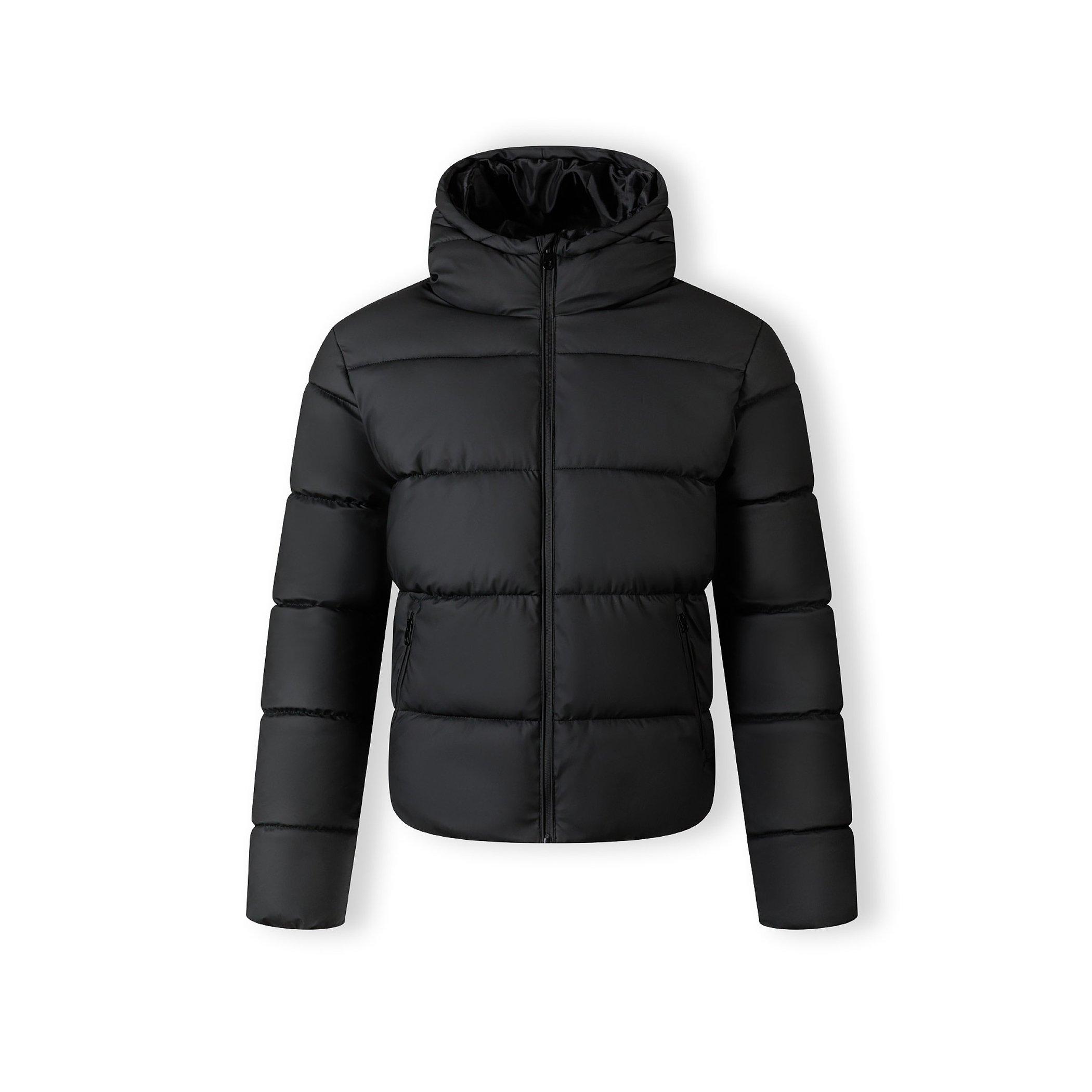 Minoti Men's Pu Jacket Zip Pockets Black - 2X Large