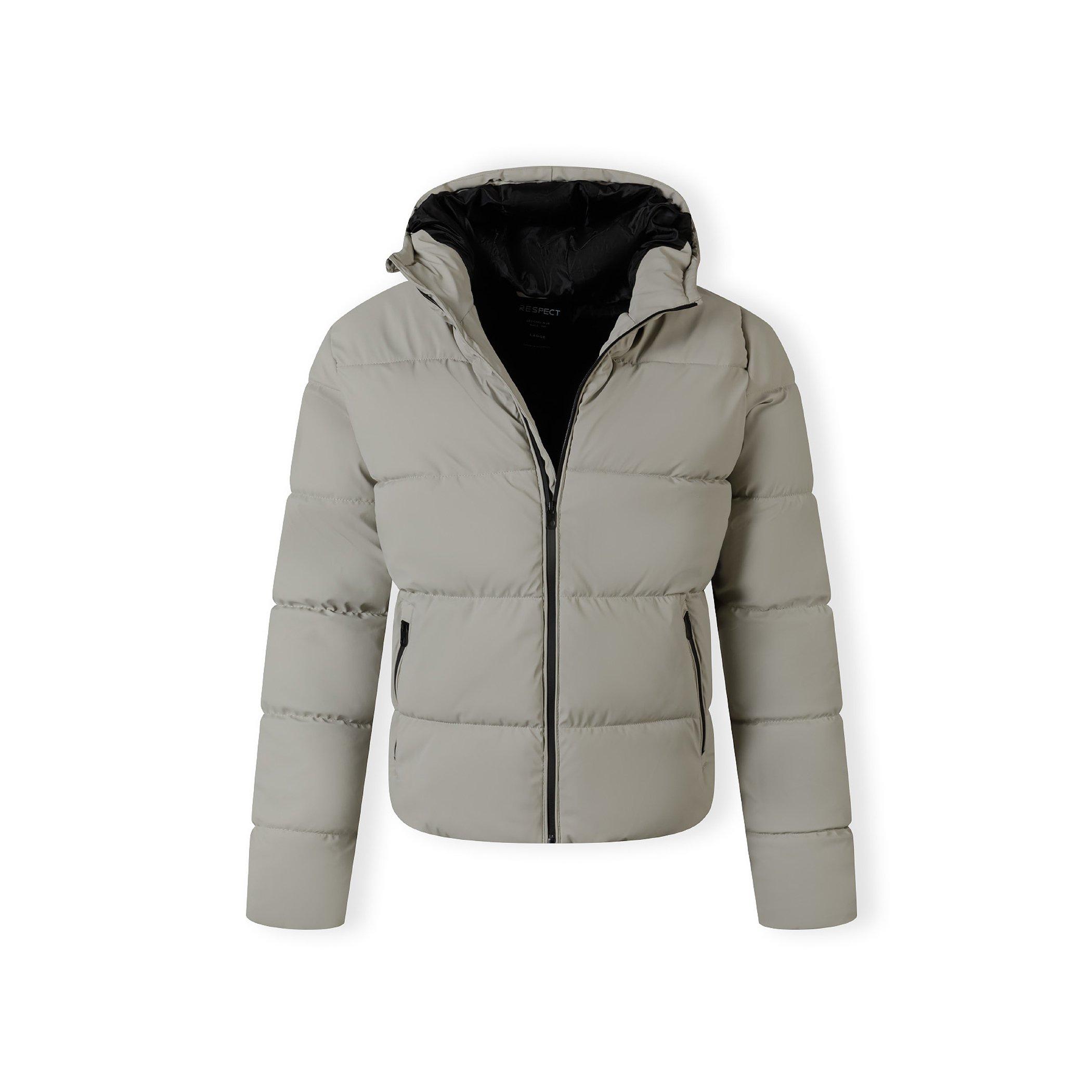 Light Grey - Minoti - Men PU jacket with hood and zip pockets grey - 7