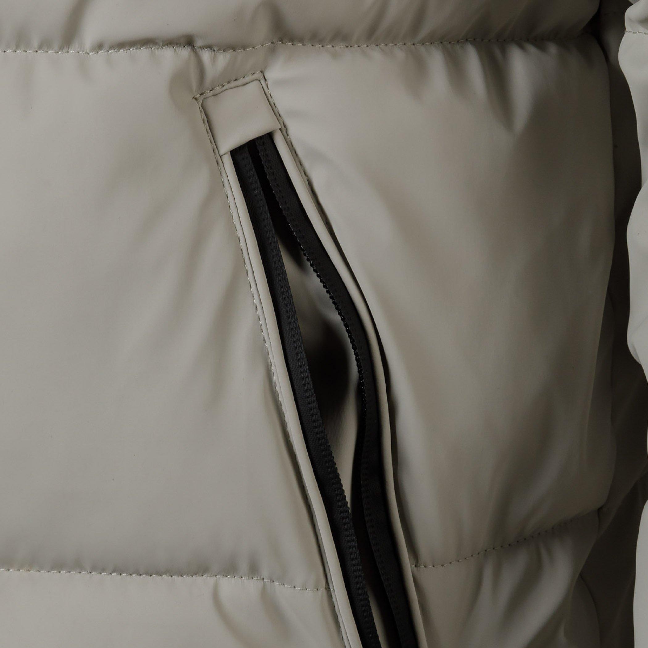 Light Grey - Minoti - Men PU jacket with hood and zip pockets grey - 8