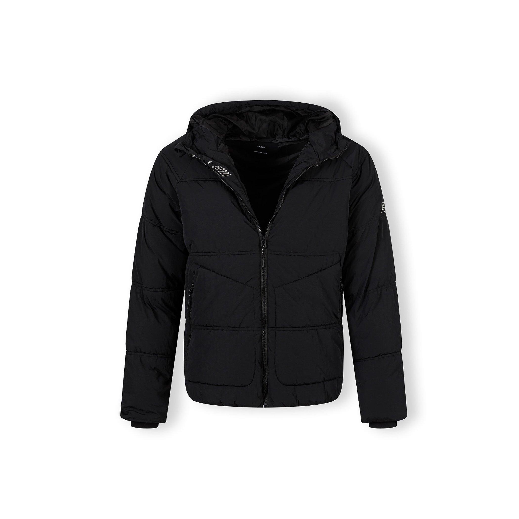 Black - Minoti - Boys quilted jacket with hood and zip pockets black - 7