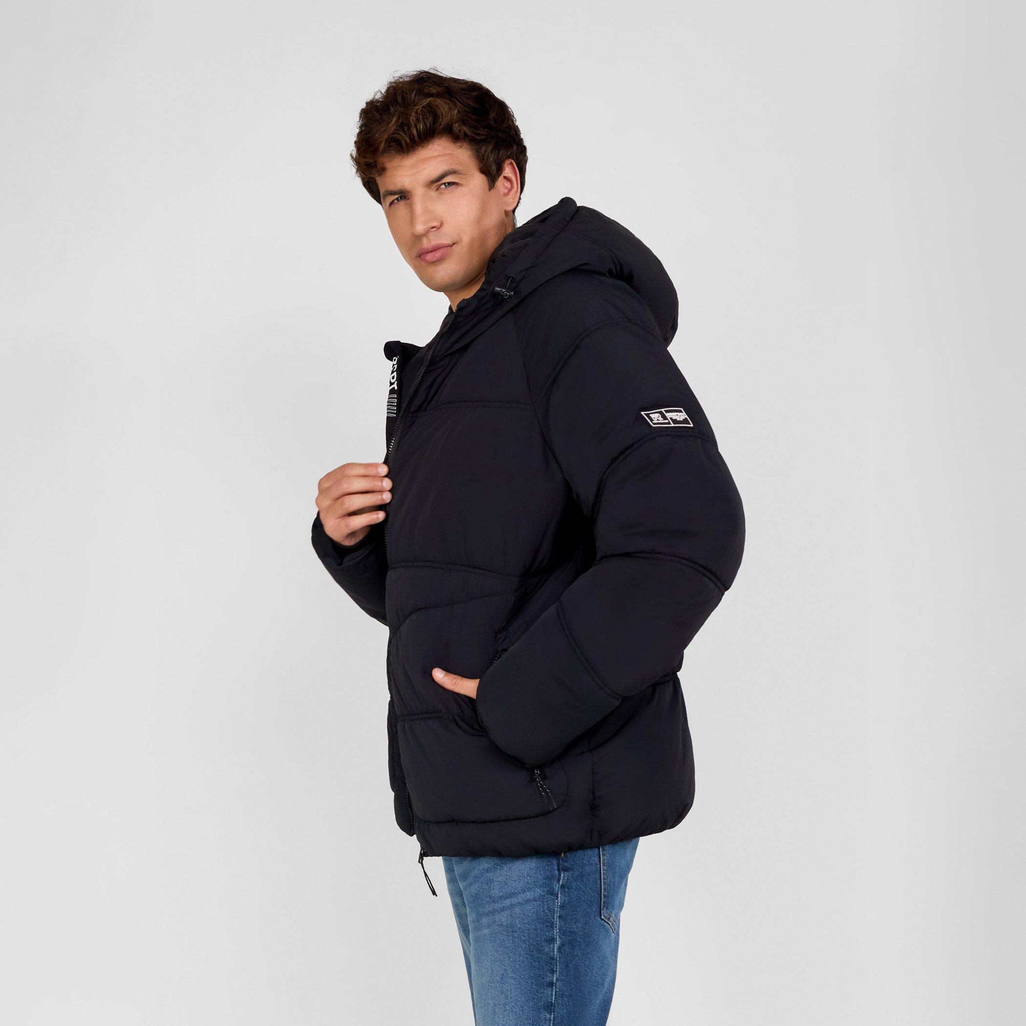 Black - Minoti - Boys quilted jacket with hood and zip pockets black - 3