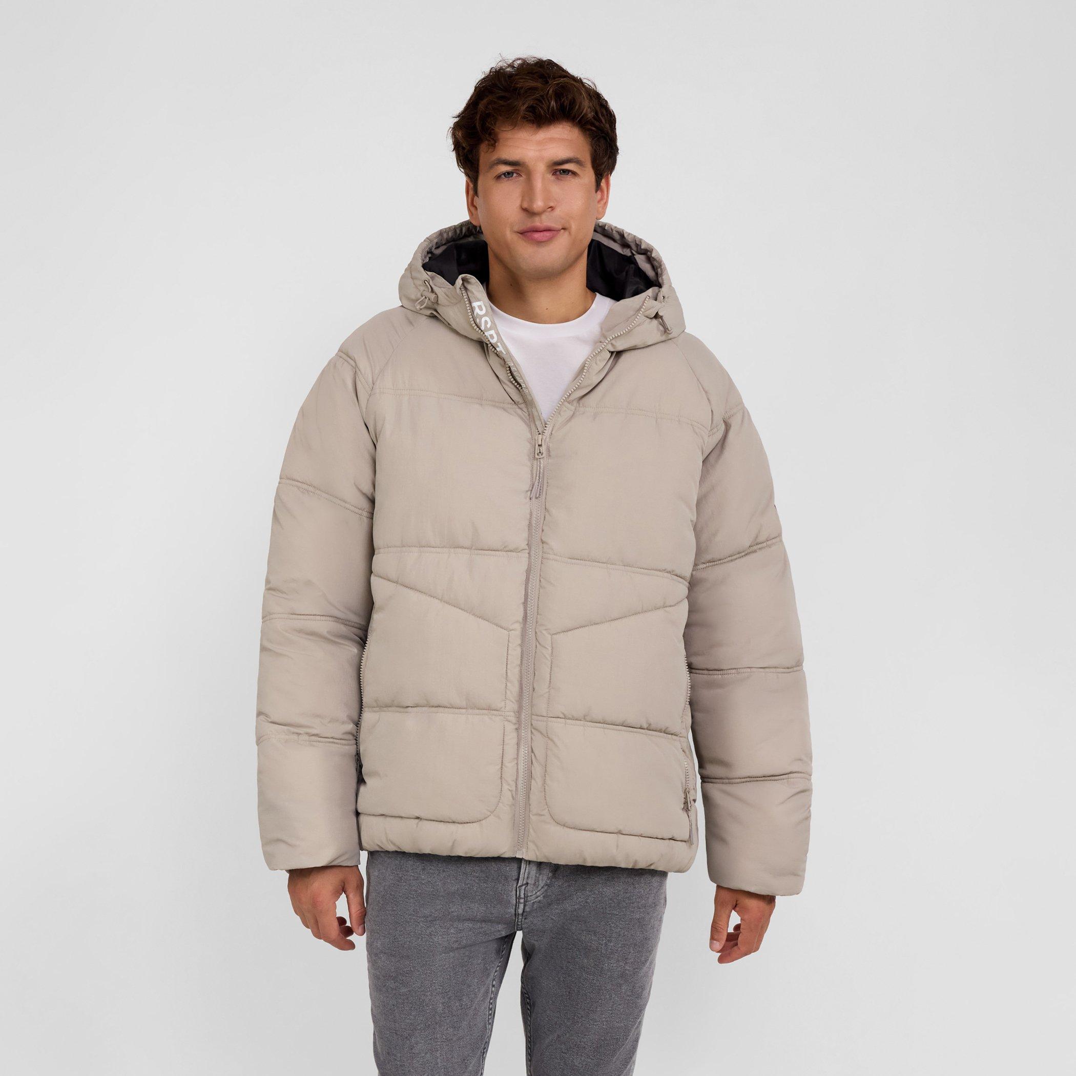 Gris clair - Minoti - Boys quilted jacket hood zip pockets grey - 2