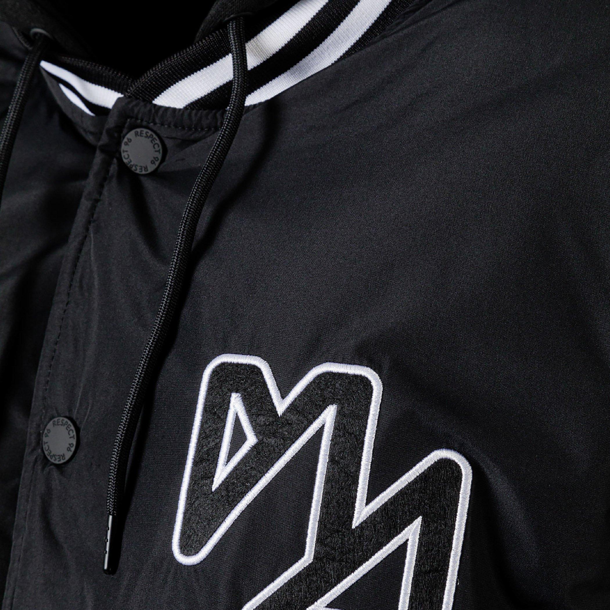 Black - Minoti - Men baseball style jacket detachable hood black - 7