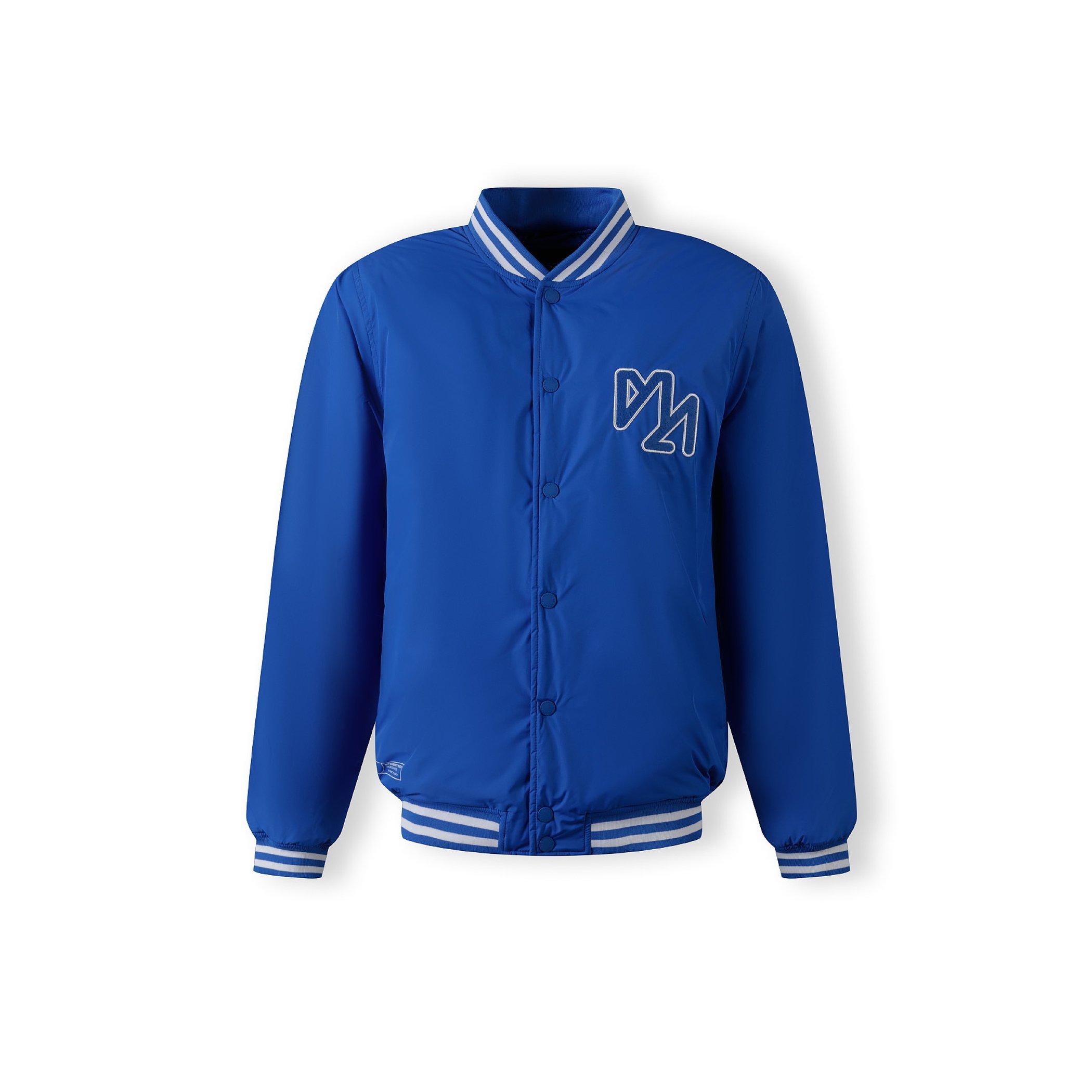 Royal Blue - Minoti - Men baseball style jacket detachable hood cobalt blue - 5