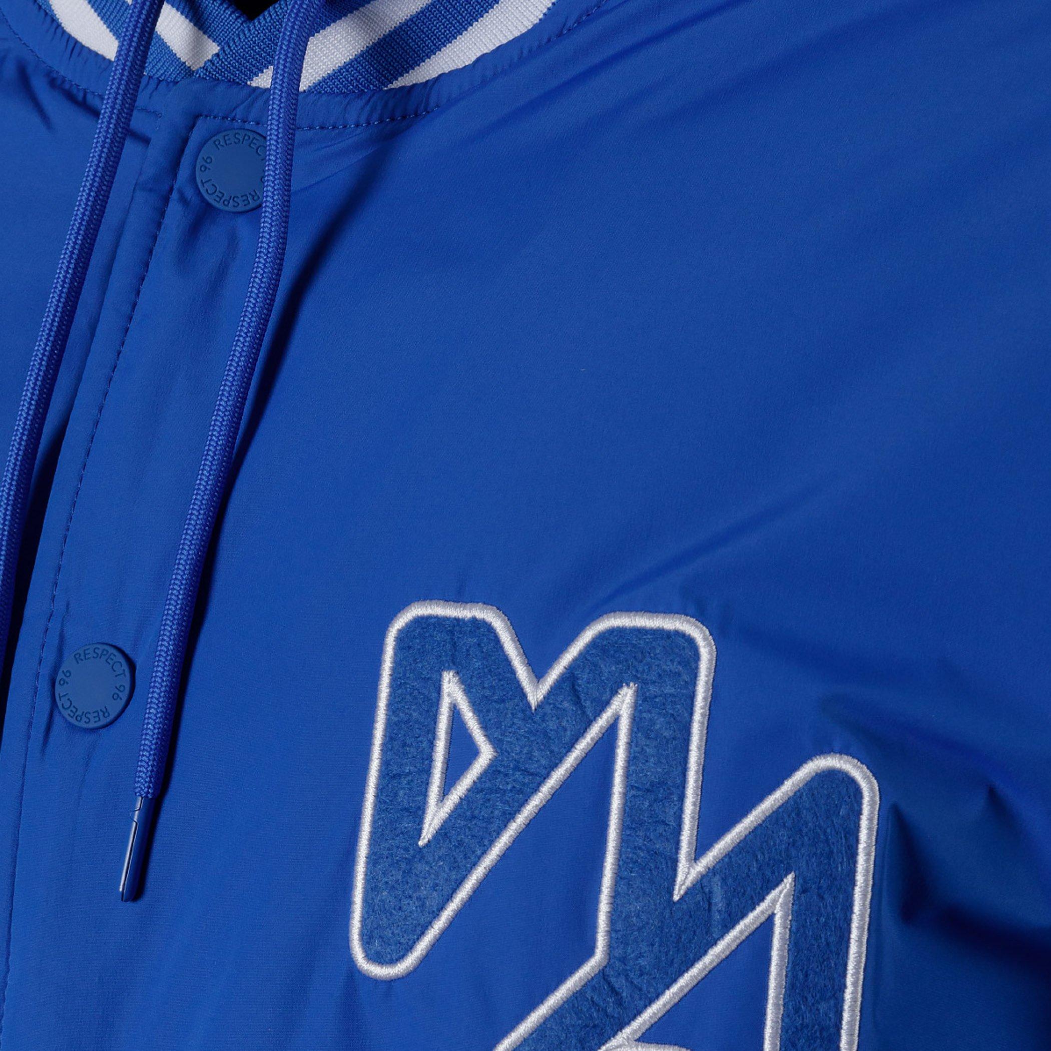 Royal Blue - Minoti - Men baseball style jacket detachable hood cobalt blue - 6