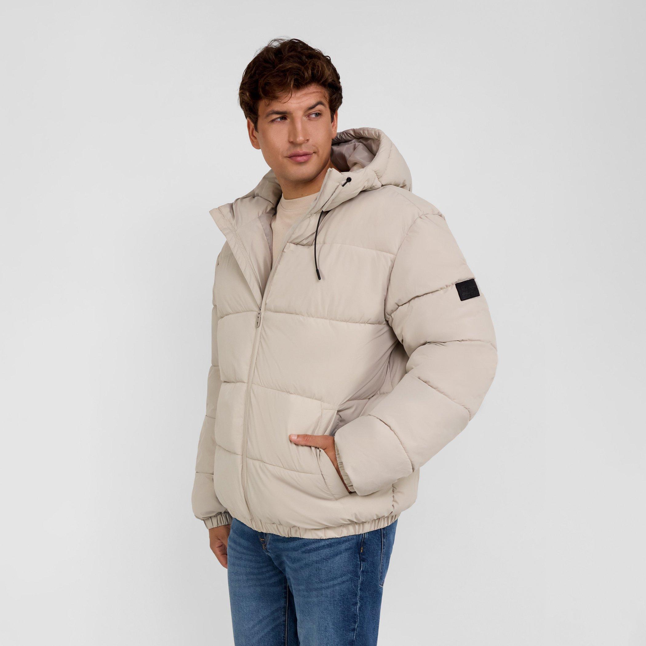 Stone - Minoti - Men ripstop jacket high collar elastic cuffs grey - 2