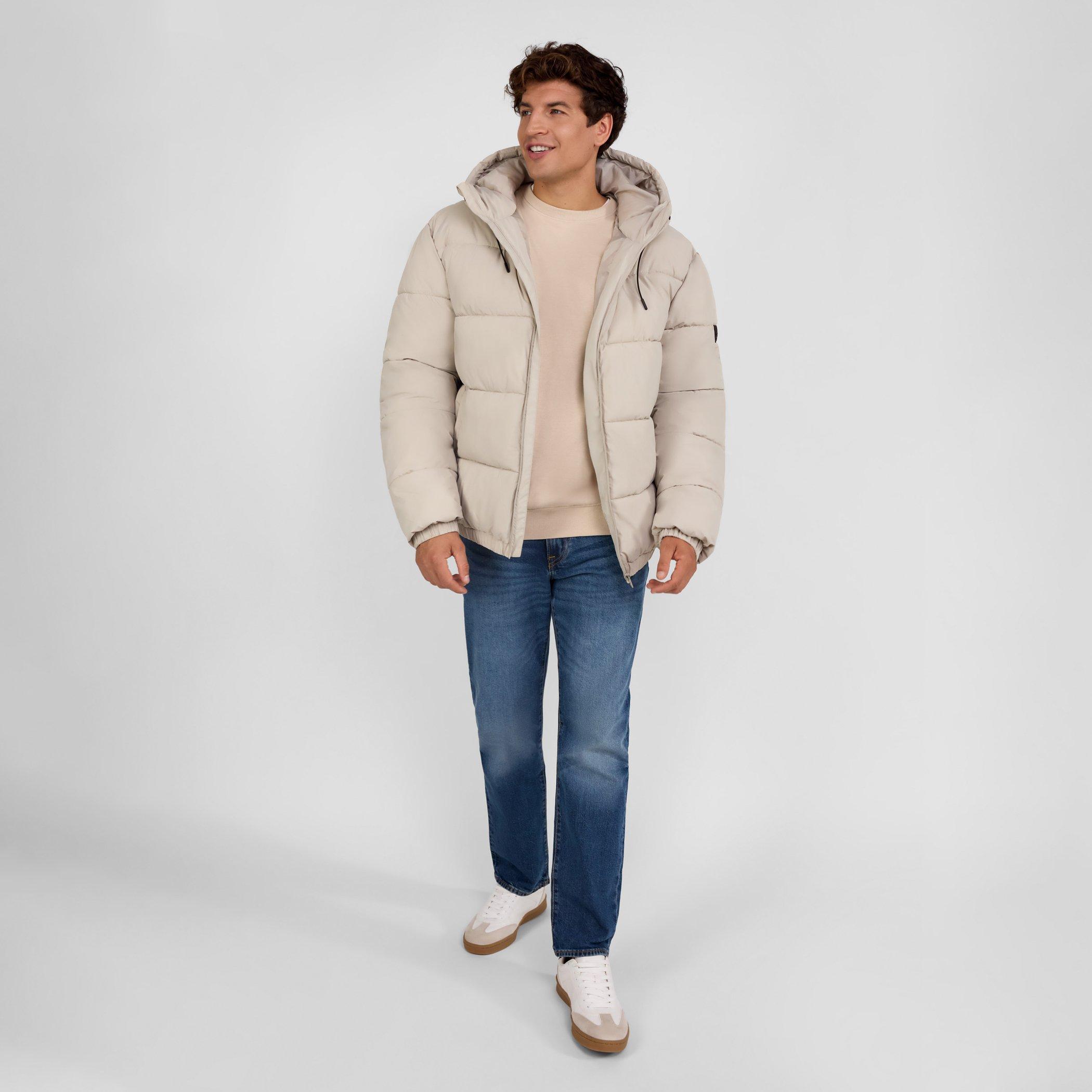 Stone - Minoti - Men ripstop jacket high collar elastic cuffs grey - 4