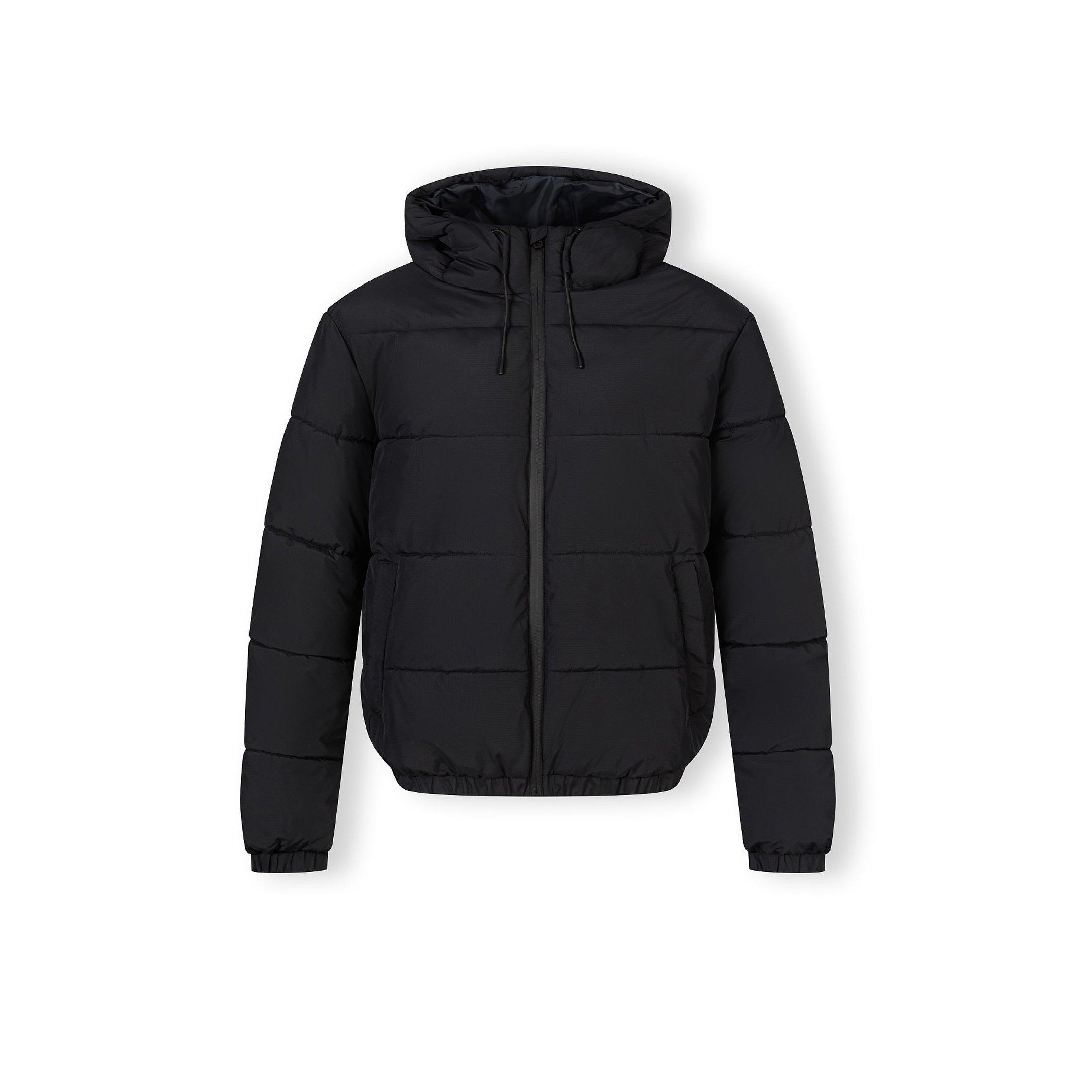 Black - Minoti - Men ripstop jacket high collar elastic cuffs black - 1