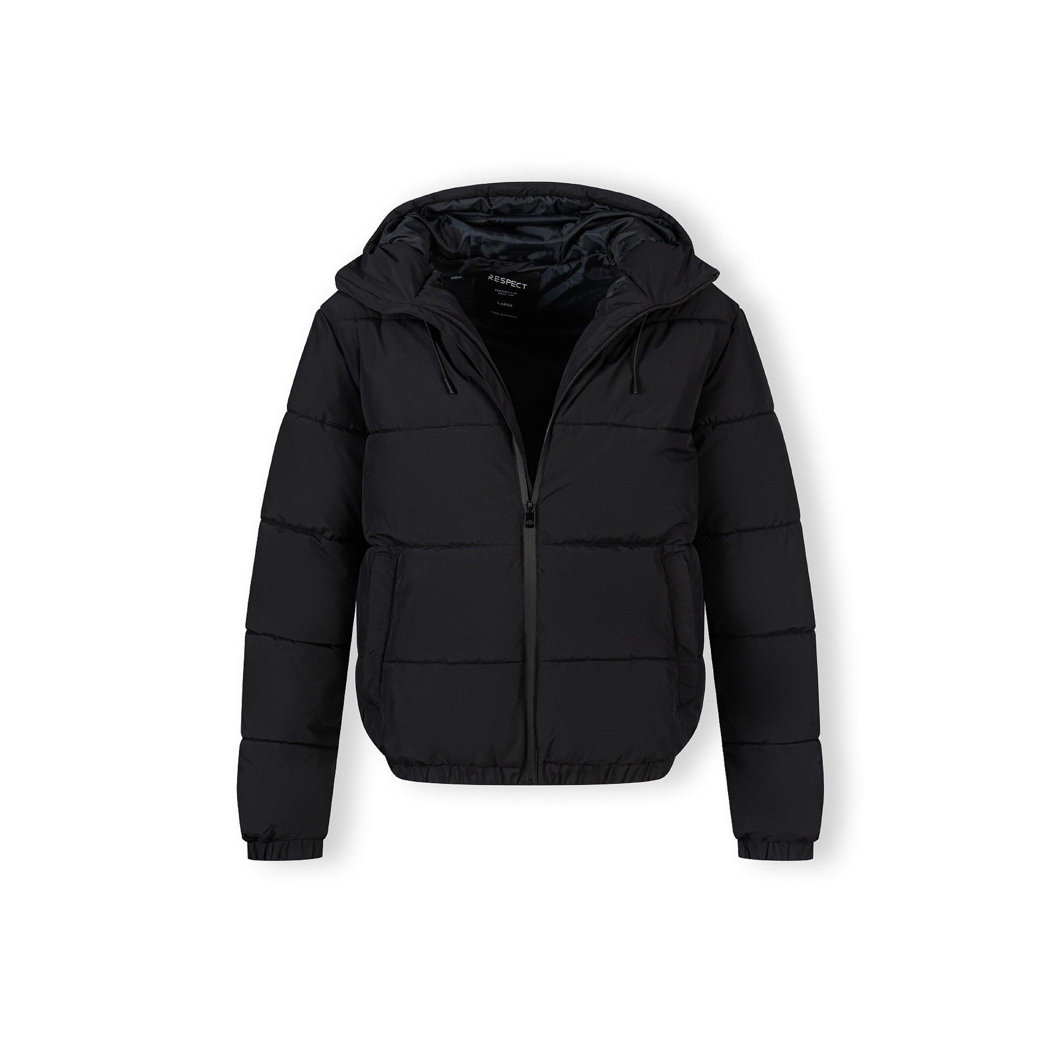 Noir - Minoti - Men ripstop jacket high collar elastic cuffs black - 7