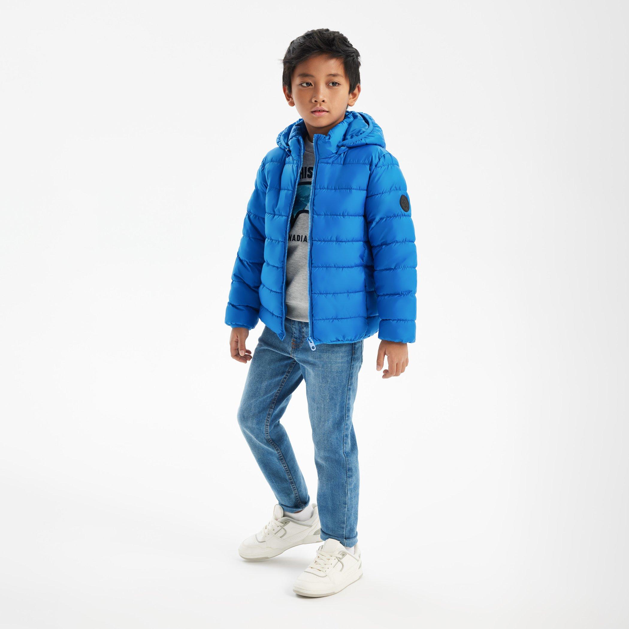 Kraljevsko plava - Minoti - Boys padded jacket detachable hood cobalt blue - 2