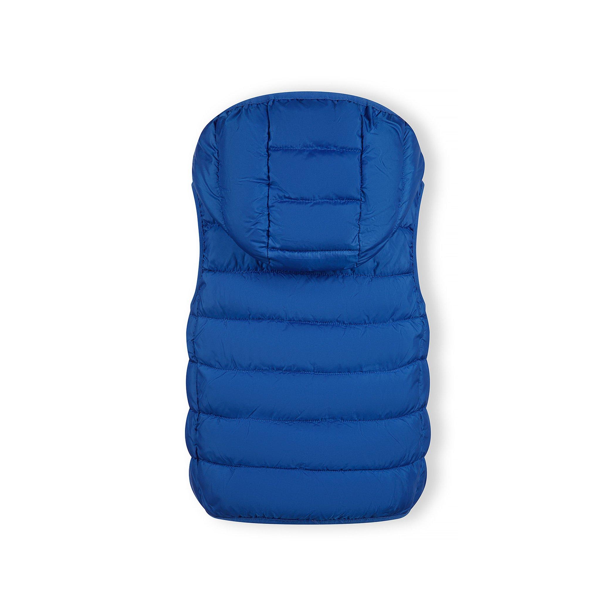 Royal Blue - Minoti - Boys padded gilet with detachable hood cobalt blue - 3