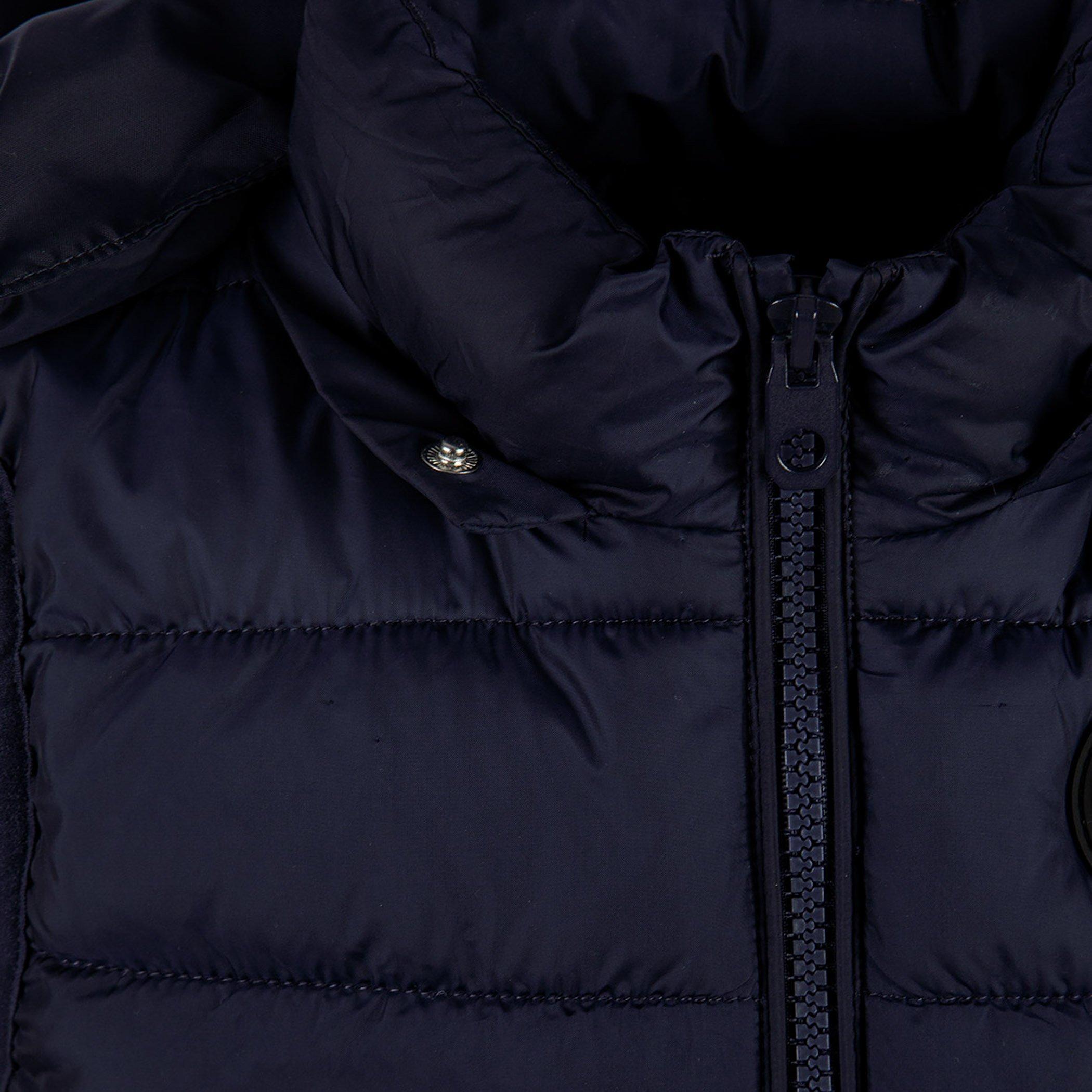 Navy - Minoti - Boys padded gilet detachable hood navy - 6