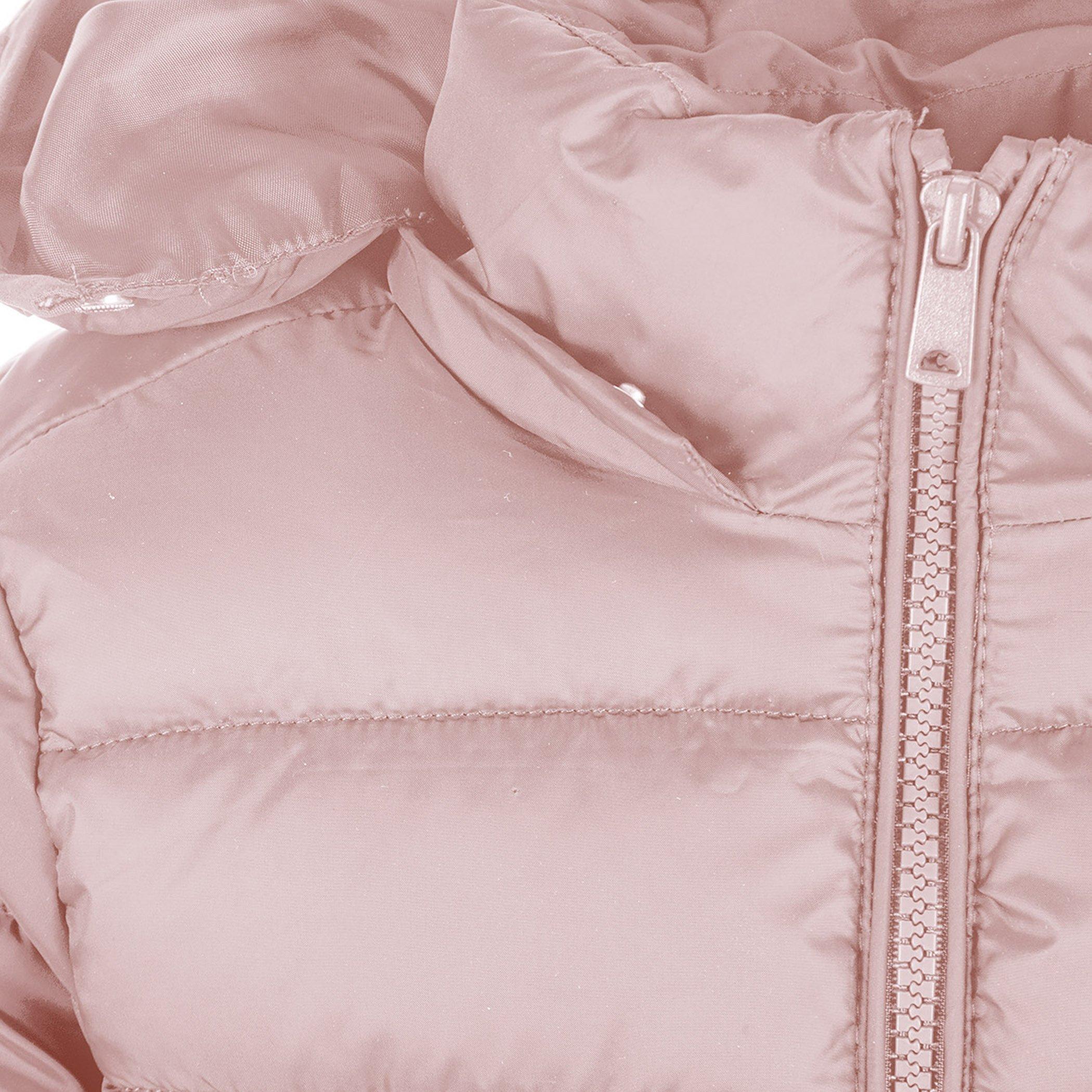 Rosa - Minoti - Girls quilted jacket with zip removable hood pink - 6