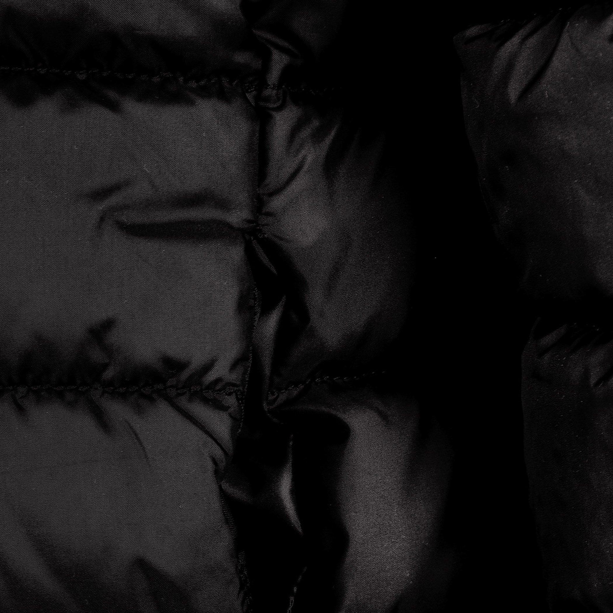 Black - Minoti - Girls quilted jacket detachable hood zip black - 5