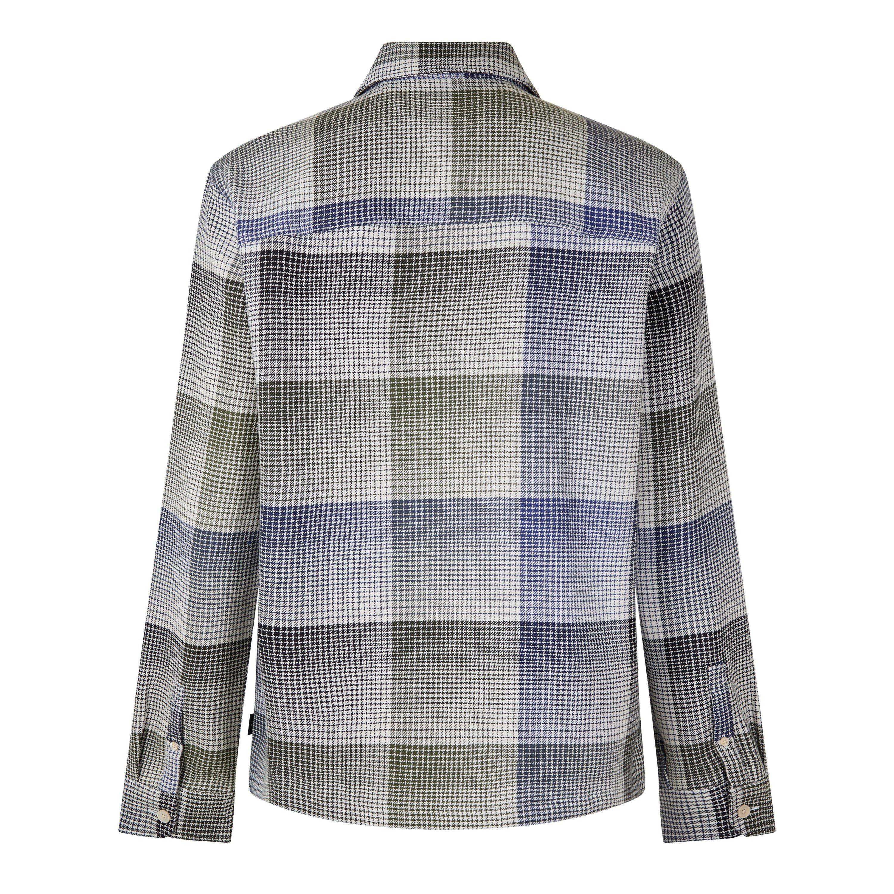 Green 60 - PS Paul Smith - Men's Zipped Front Check Overshirt - 2