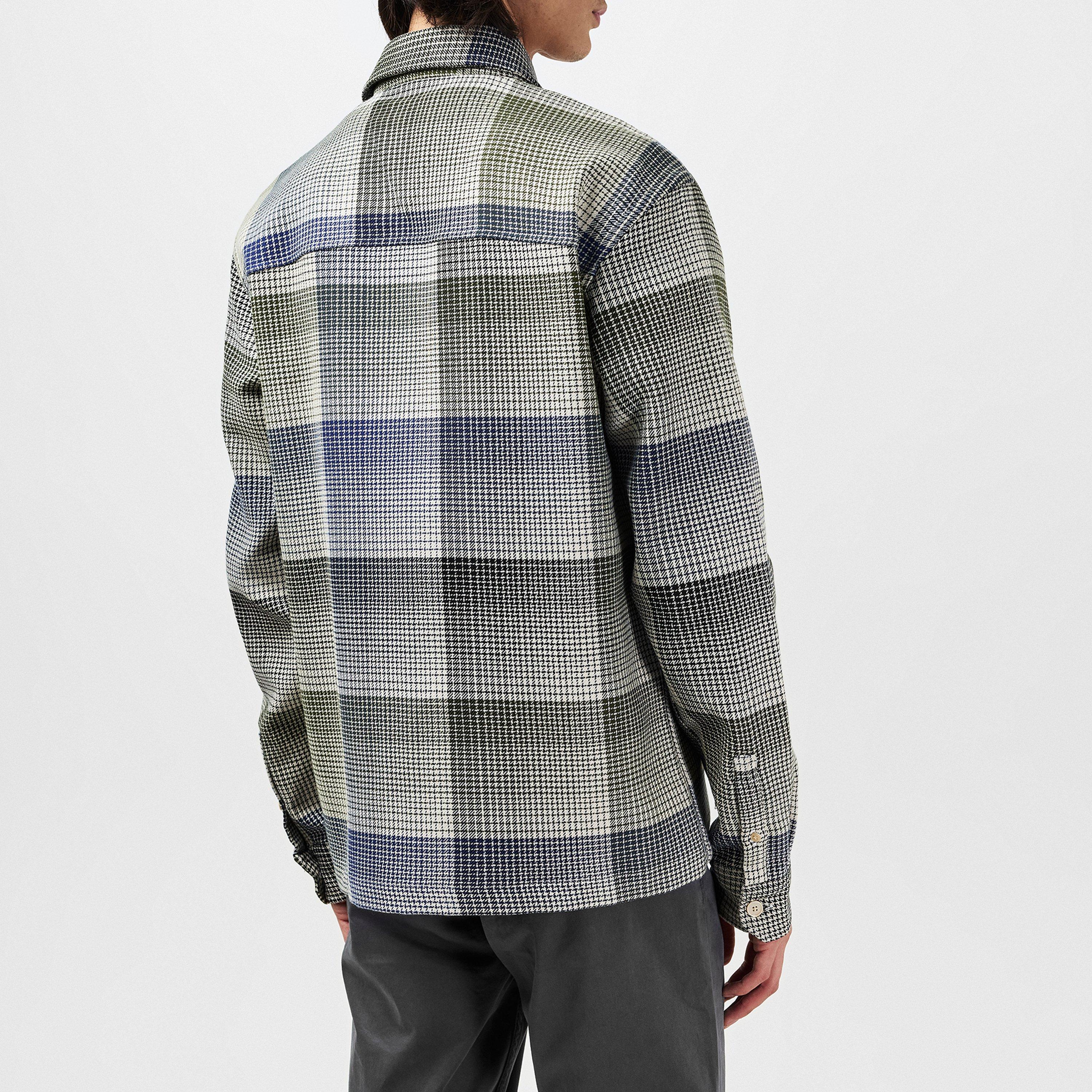 Green 60 - PS Paul Smith - Men's Zipped Front Check Overshirt - 4