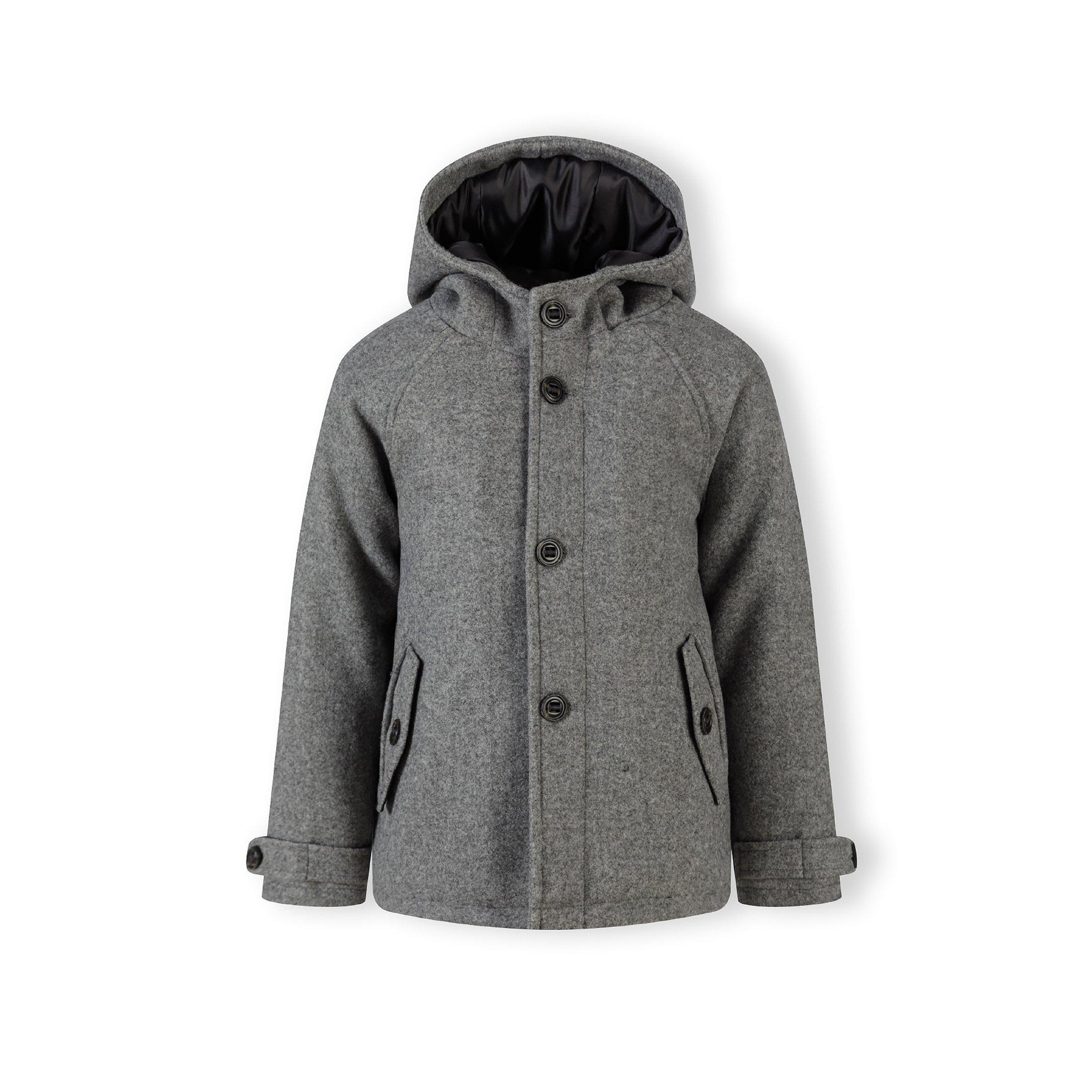 Grigio scuro - Minoti - Boys coat button fastening grey - 1