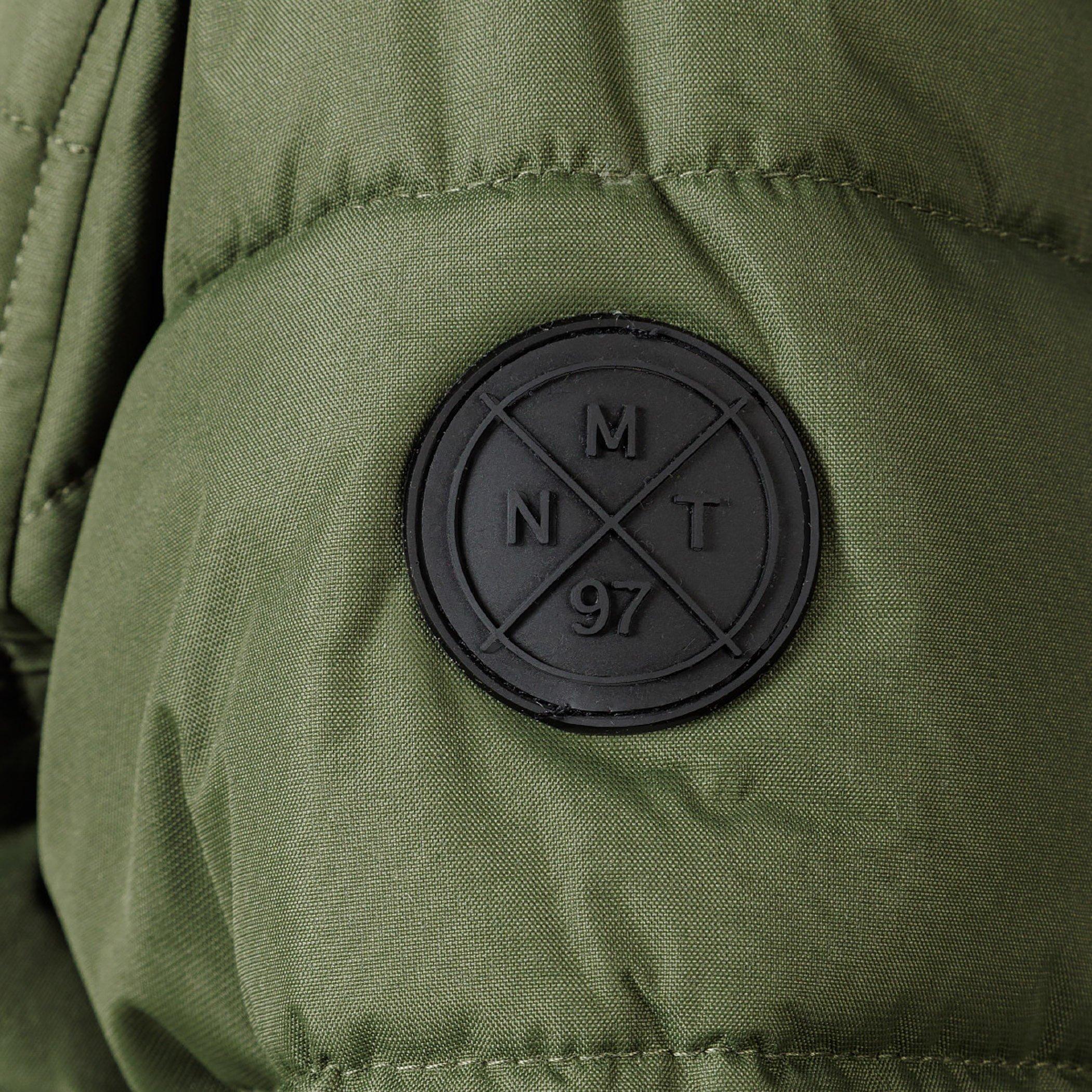 Khaki - Minoti - Boys padded jacket with hood zipped pockets khaki - 6