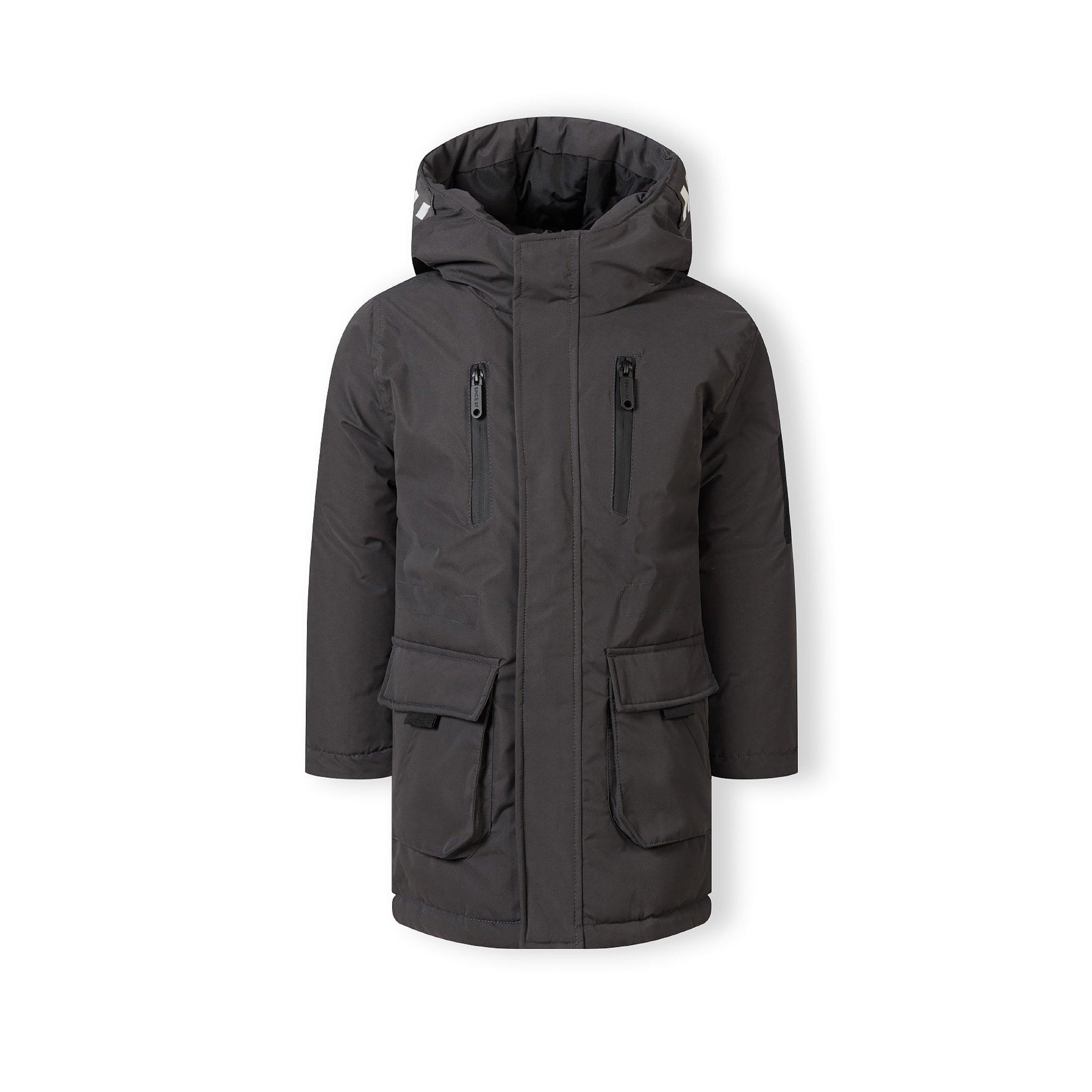 Charcoal - Minoti - Kids' Taslan Parka - 1