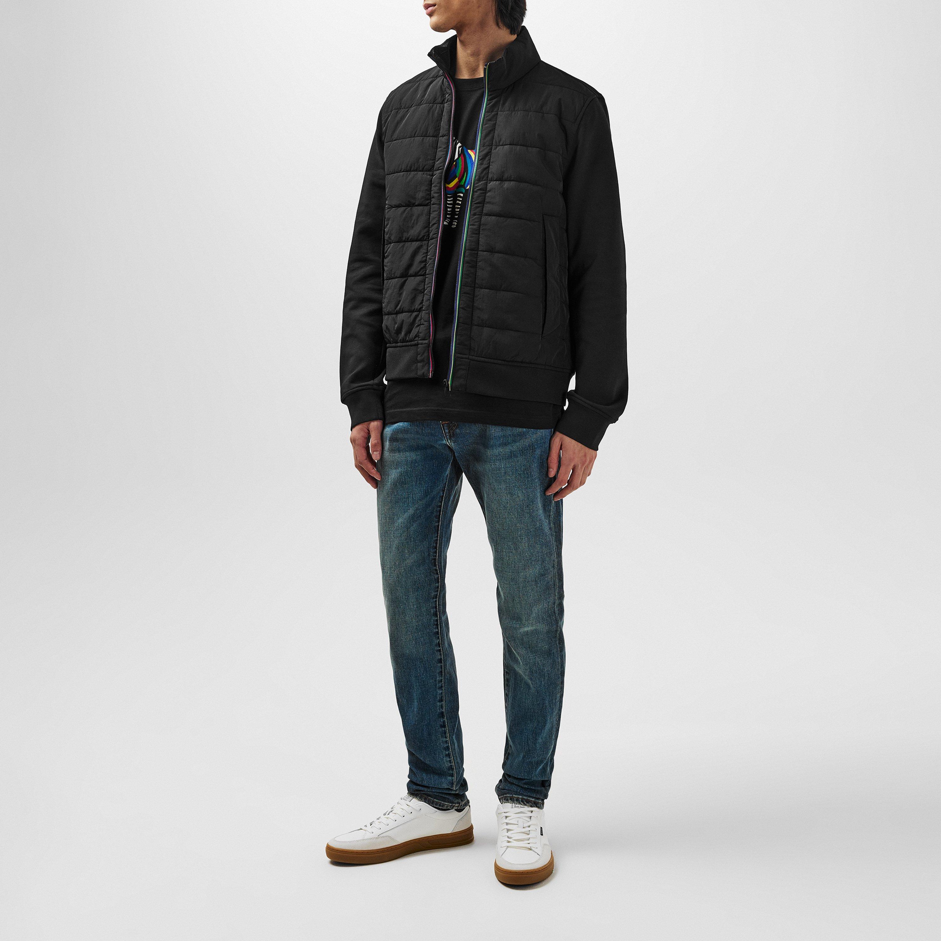 PS Paul Smith Sports Stripe Mixed Media Jacket Hybrid Jackets