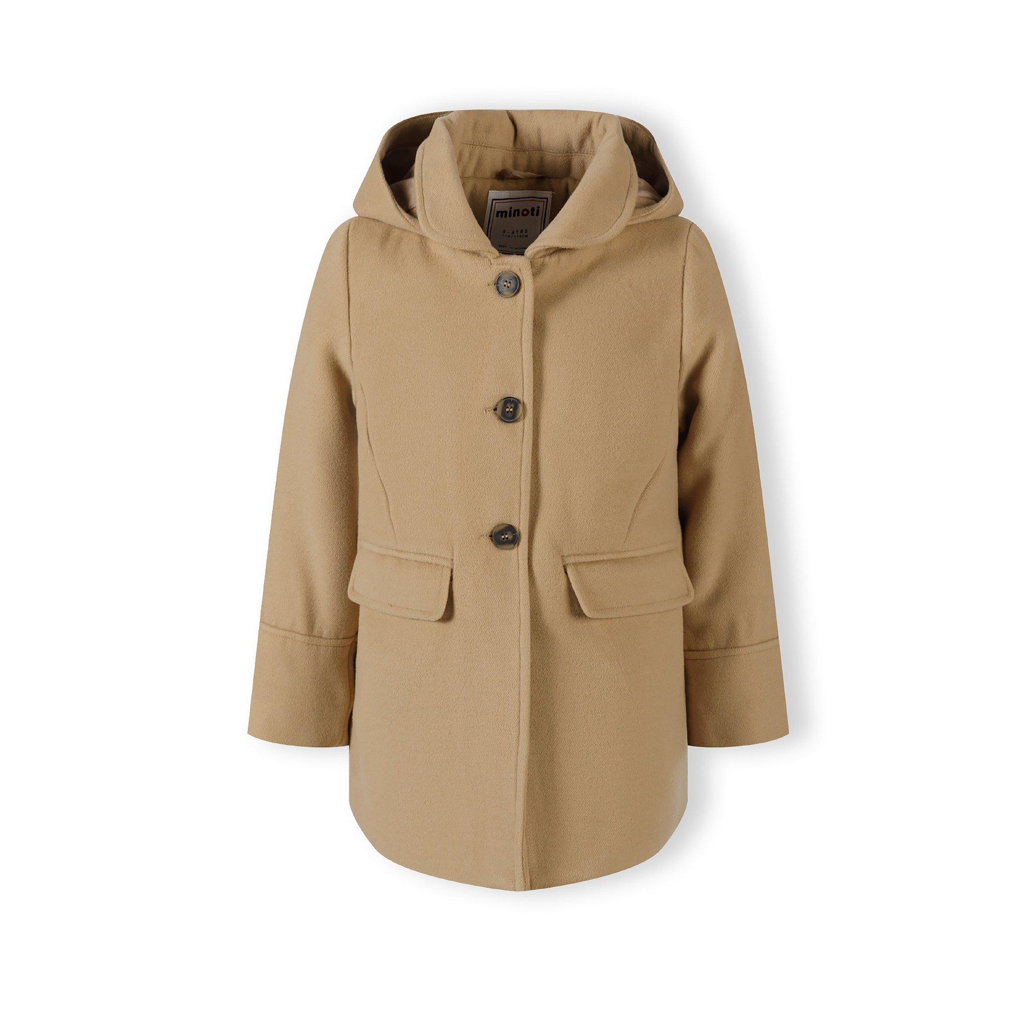 Camel - Minoti - Girls padded coat with button fastening beige - 1