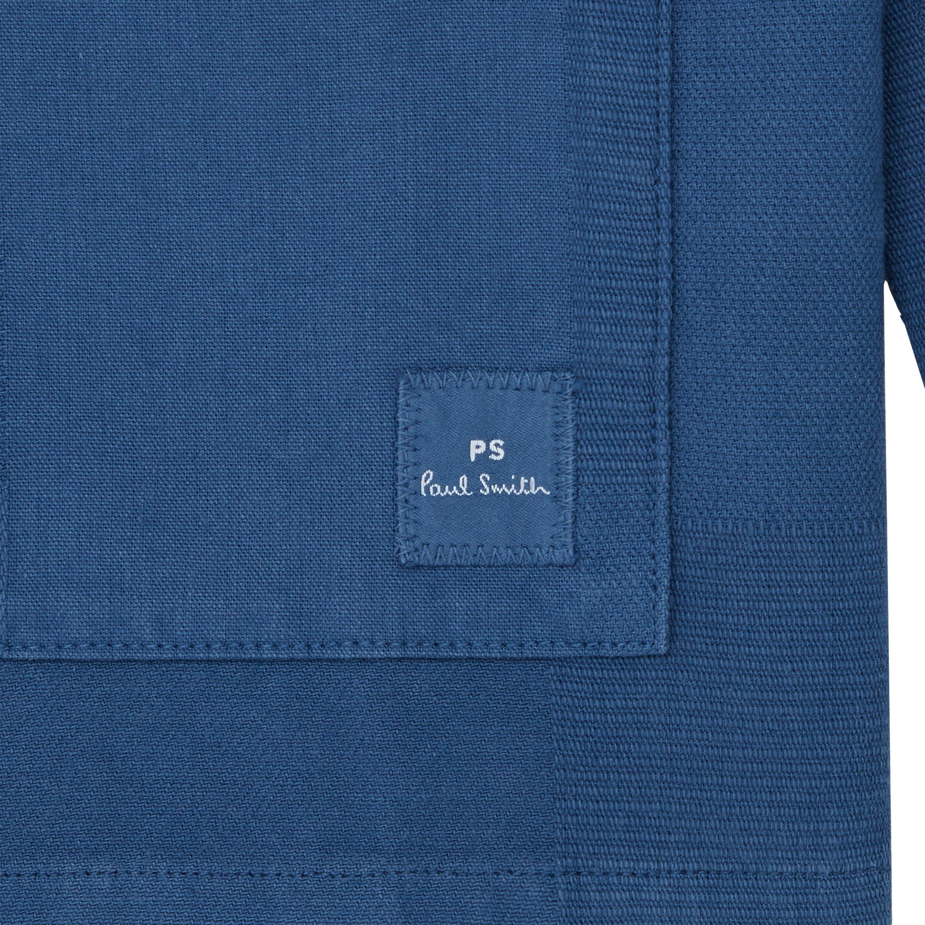 Blue 45 - PS Paul Smith - Men's Jacquard Work Overshirt - 5