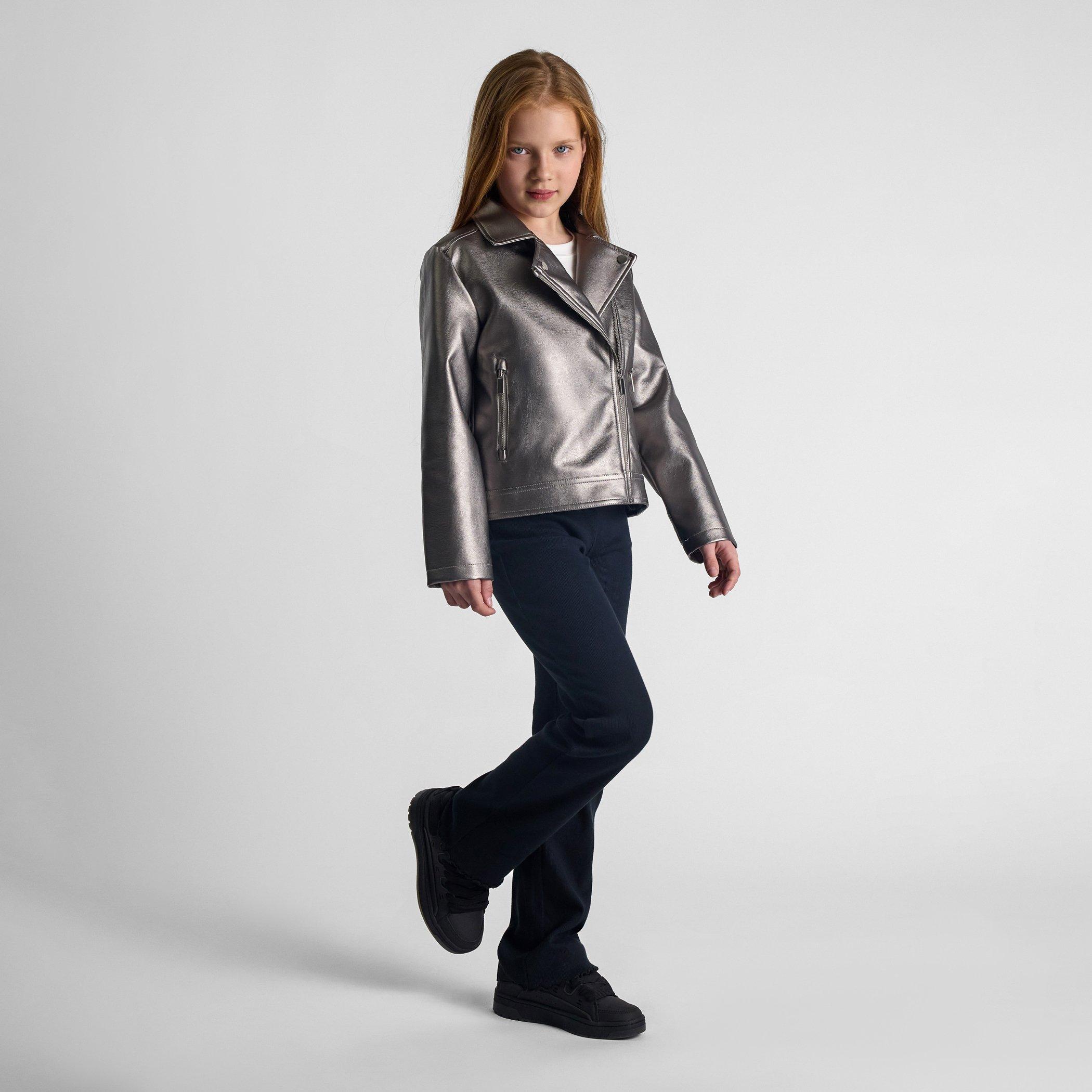 Silver - Minoti - Biker Jacket Jn99 - 2