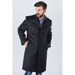 Harvey and Jones HJ Long Overcoat Mens