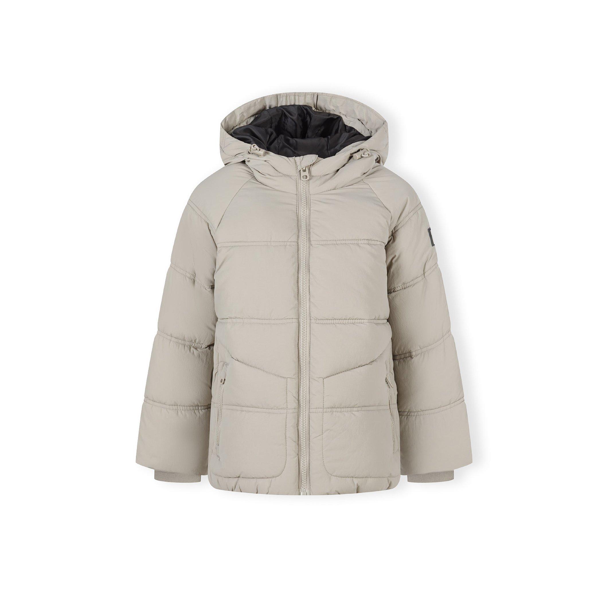 Minoti Boys Quilted Jacket With Hood Zip Pockets Grey - Light Grey - 13-14 Yrs
