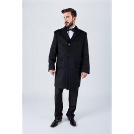 Harvey and Jones Long Length Classic Overcoat Mens