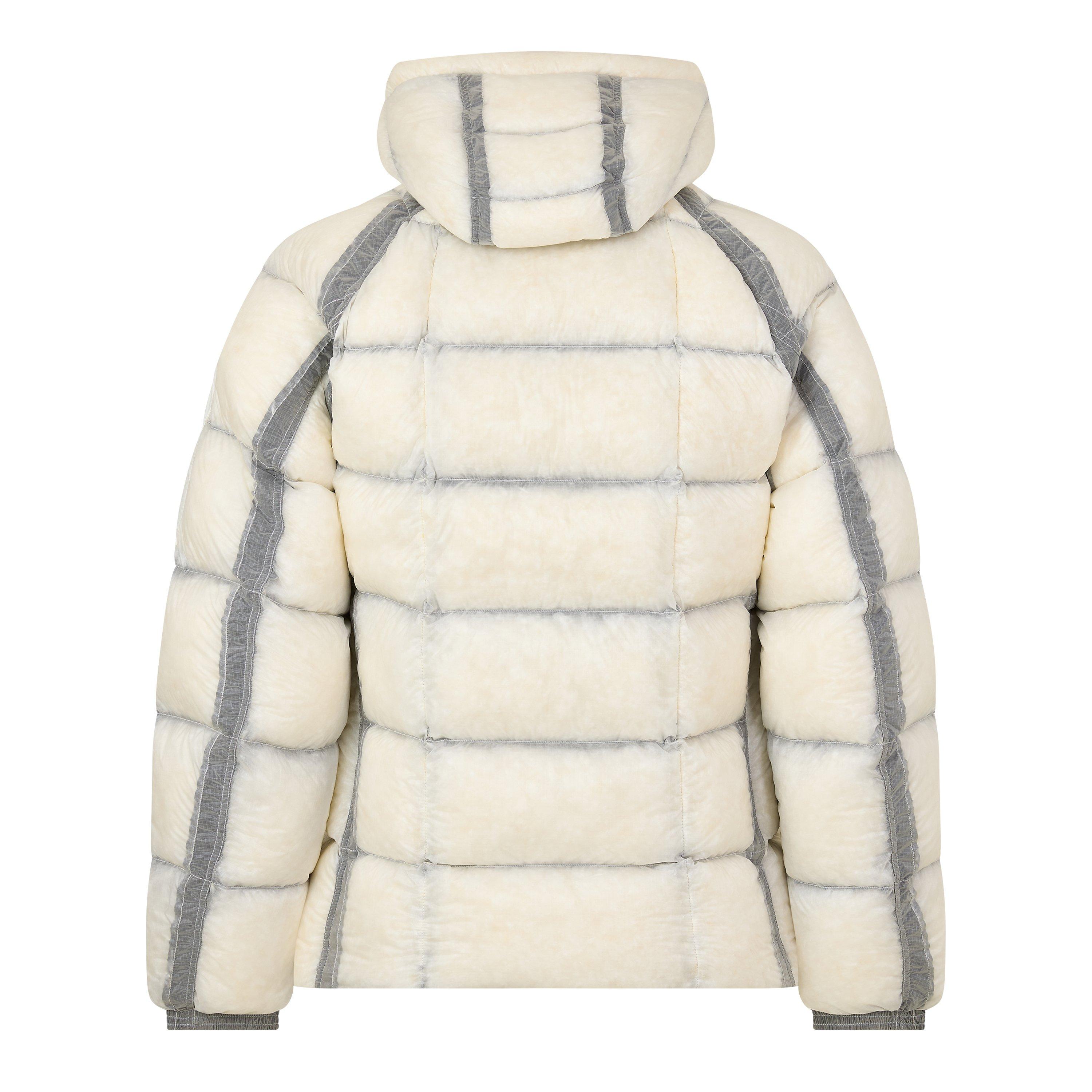 Gauze White 103 - CP Company - Men's DD Shell Sn64 Duck Down Full-Zip Hooded Puffer Jacket - 2