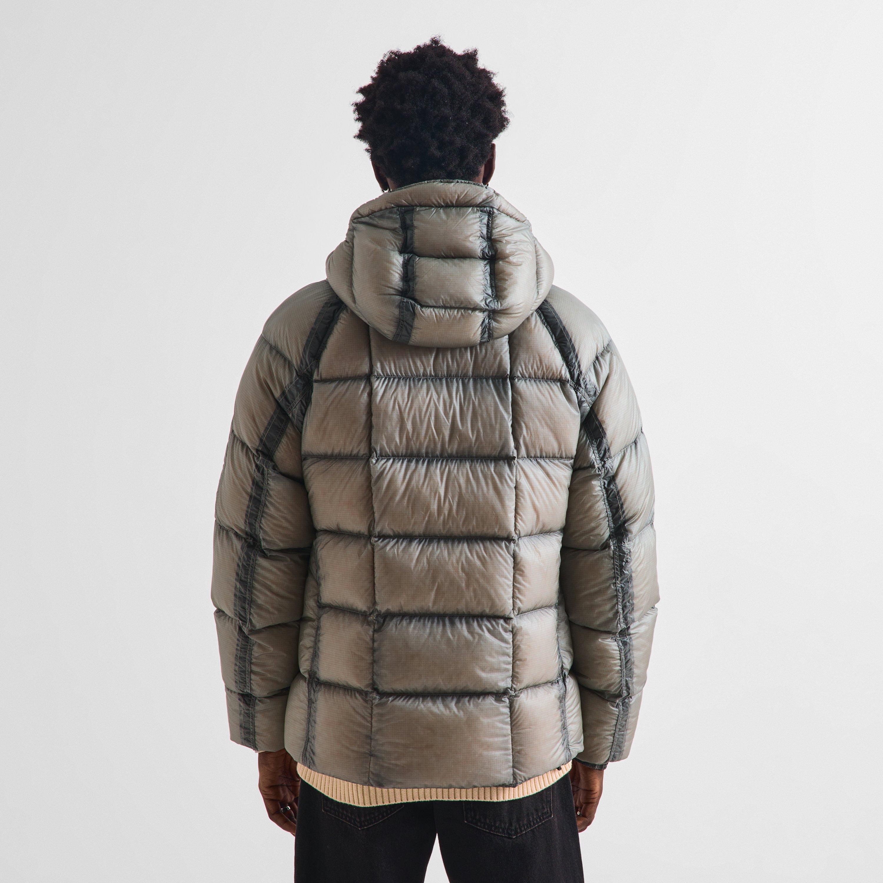 Flint Grey 936 - CP Company - Men's DD Shell Sn64 Duck Down Full-Zip Hooded Puffer Jacket - 4
