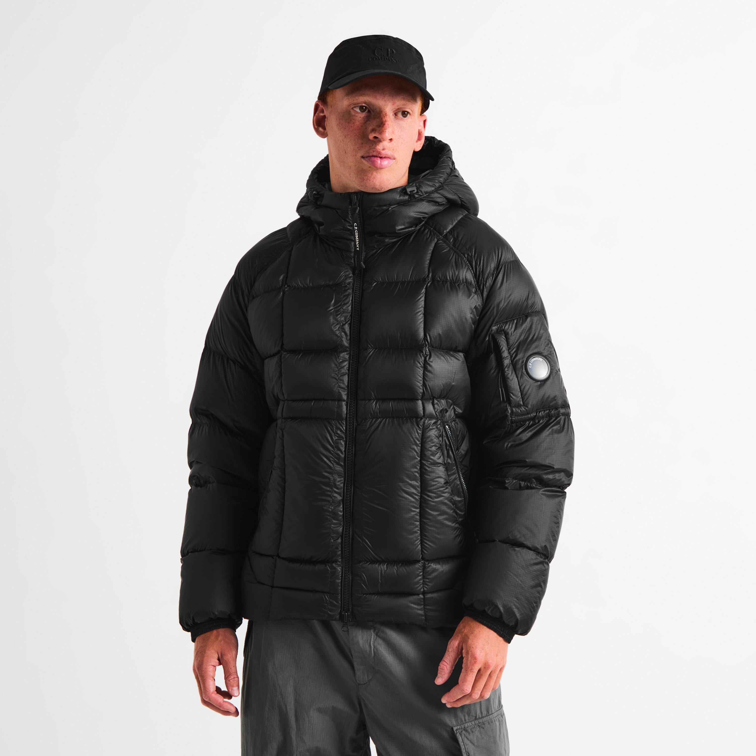 Black 999 - CP Company - Men's DD Shell Sn64 Duck Down Full-Zip Hooded Puffer Jacket - 3