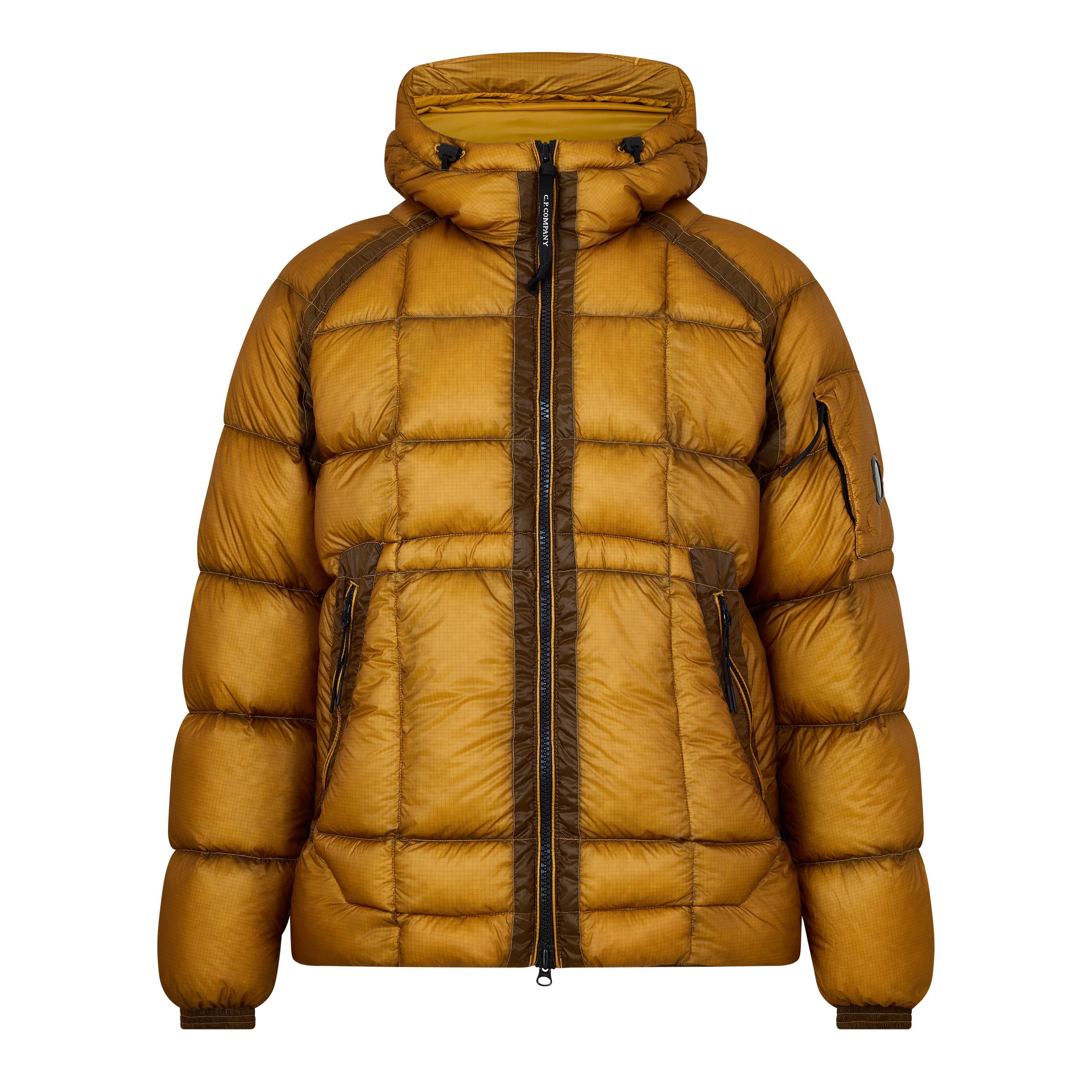 Cp Company Men's Dd Shell Sn64 Duck Down Full-Zip Hooded Puffer Jacket - Buck Brown 232 - S (46)