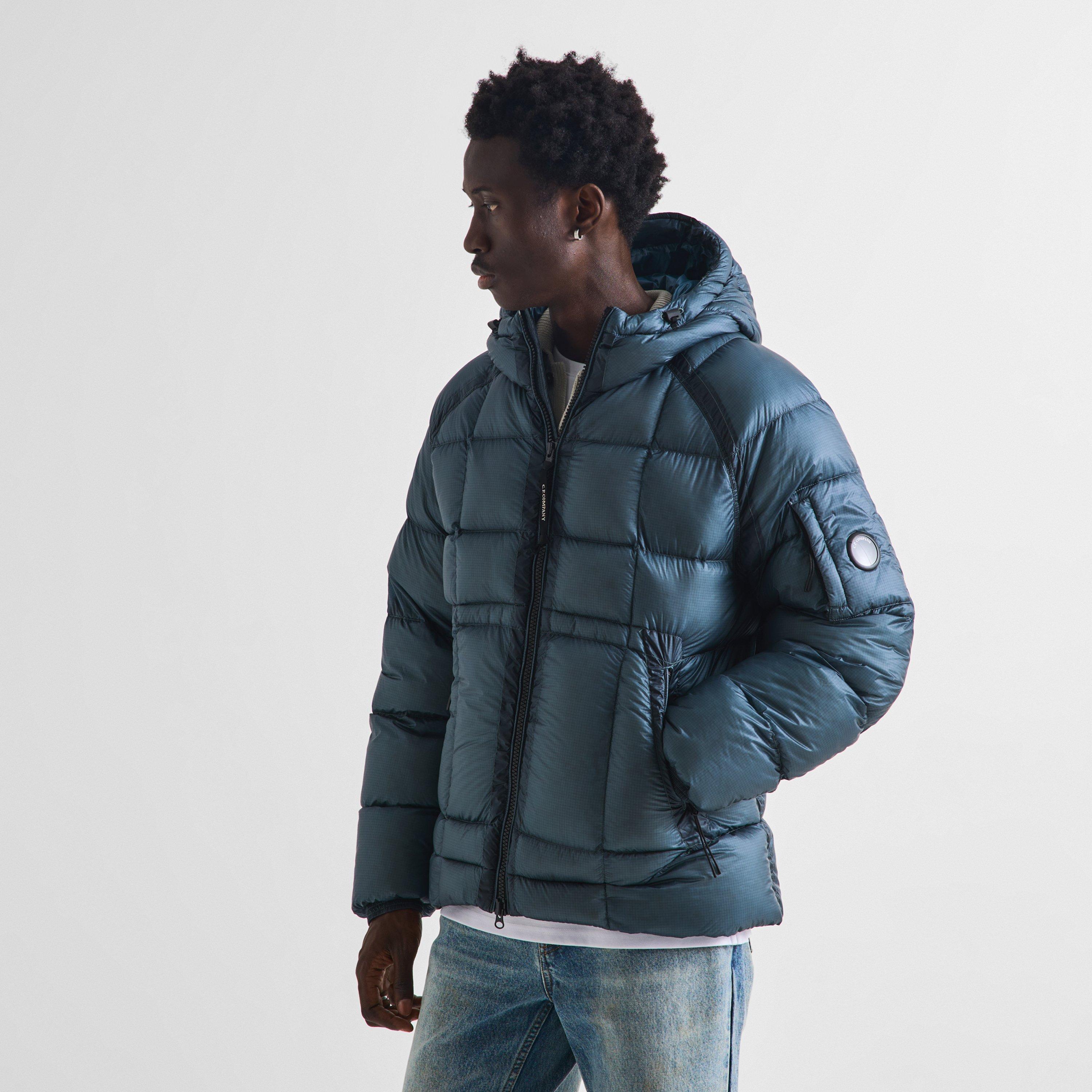 Orion Blue 871 - CP Company - Men's DD Shell Sn64 Duck Down Full-Zip Hooded Puffer Jacket - 3