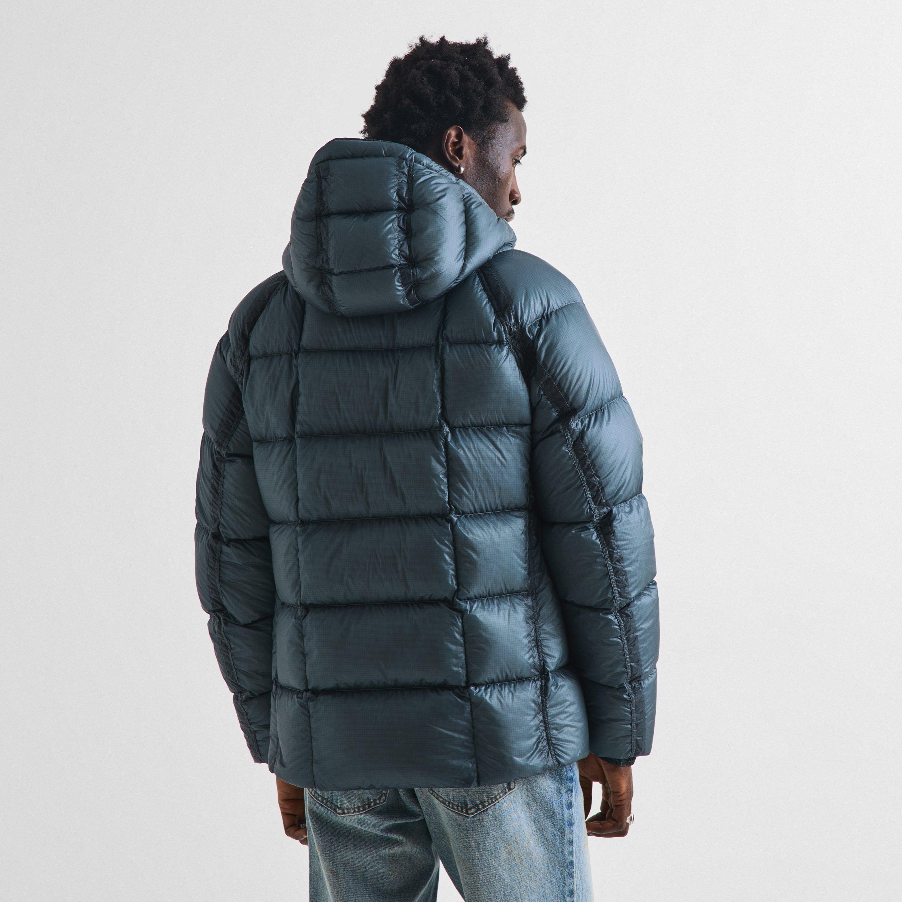 Orion Blue 871 - CP Company - Men's DD Shell Sn64 Duck Down Full-Zip Hooded Puffer Jacket - 4