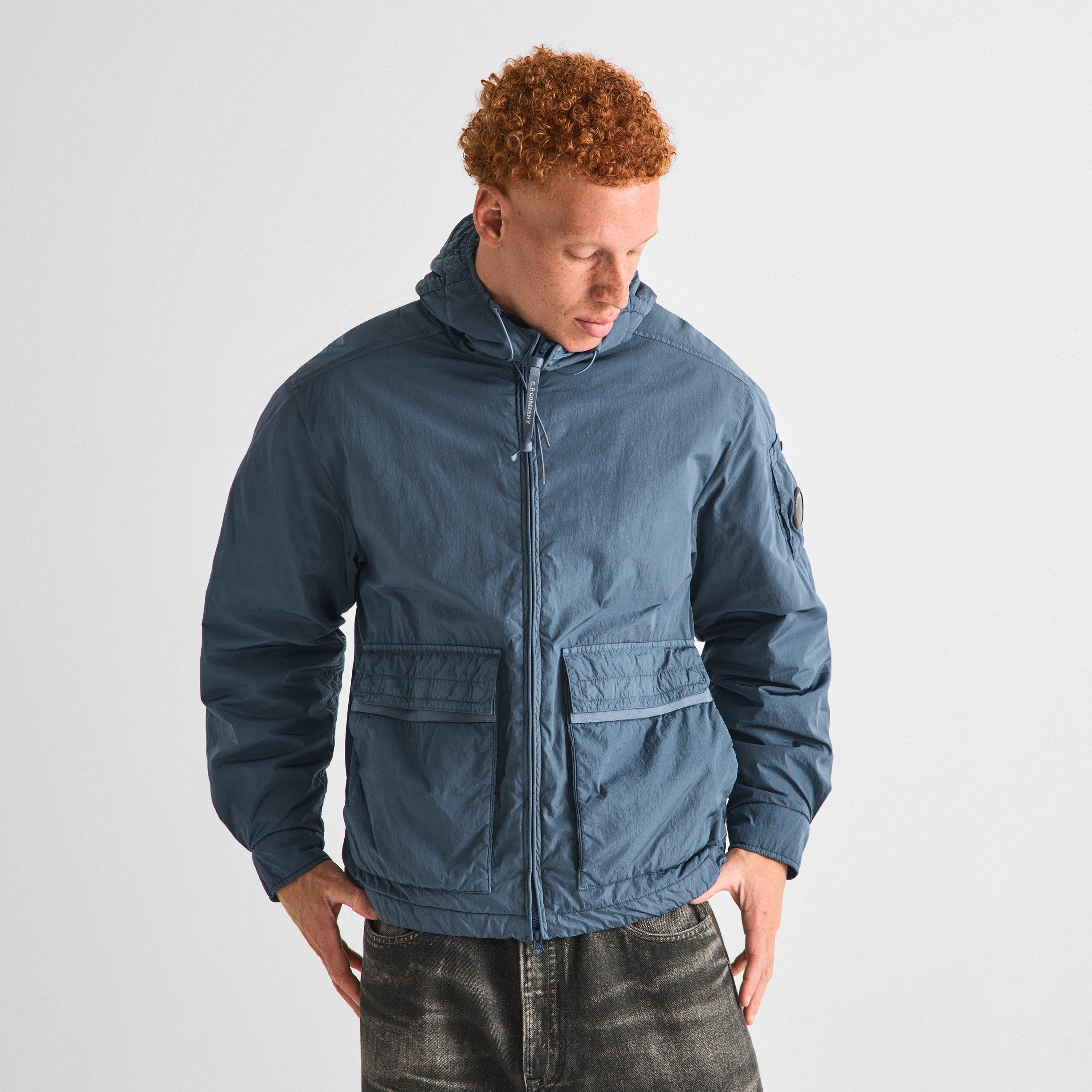 Orion Blue 871 - CP Company - Men's Chrome-R Full-Zip Hooded Puffer Jacket - 3