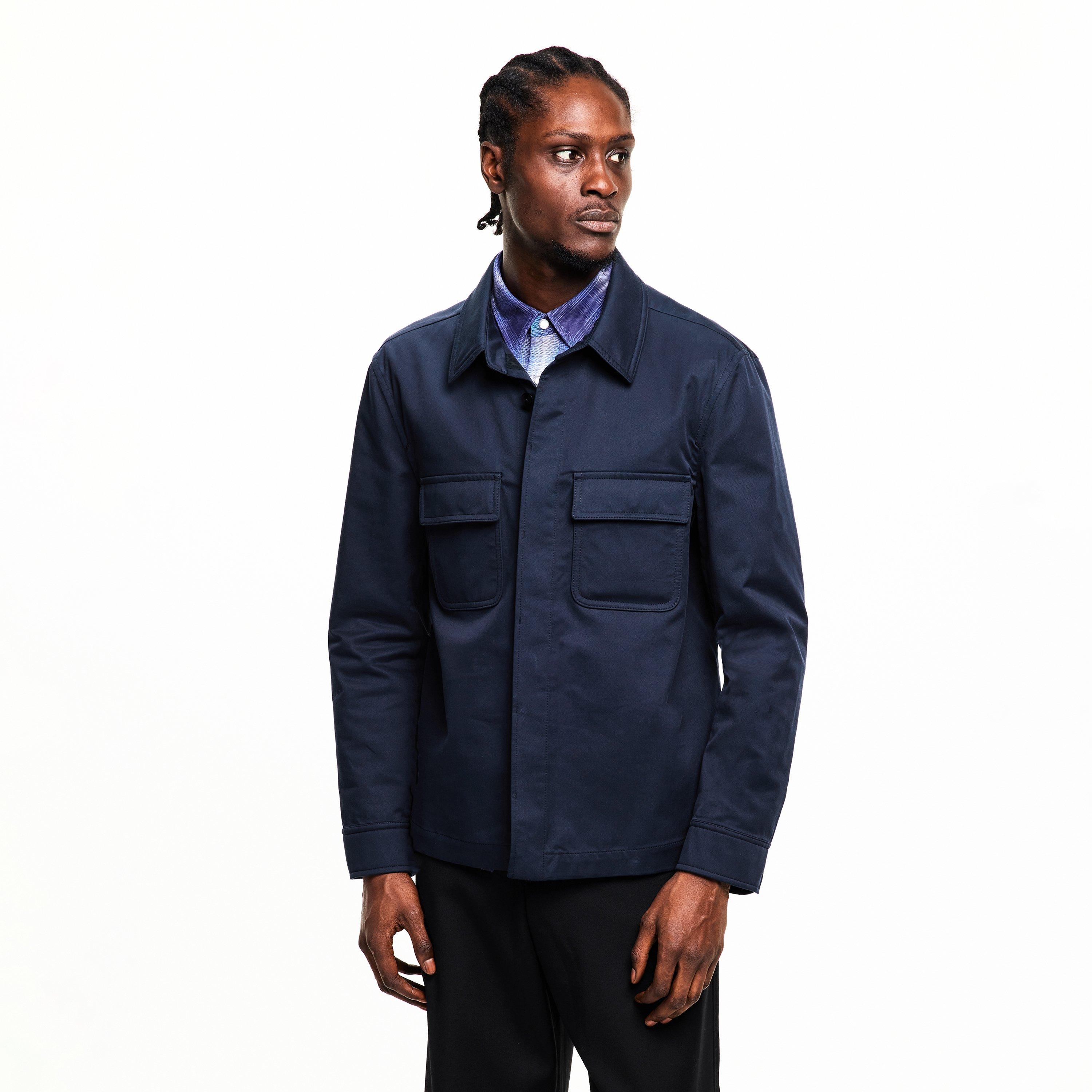 Navy - Tom Ford - Men's TF Twill Overshirt - 3