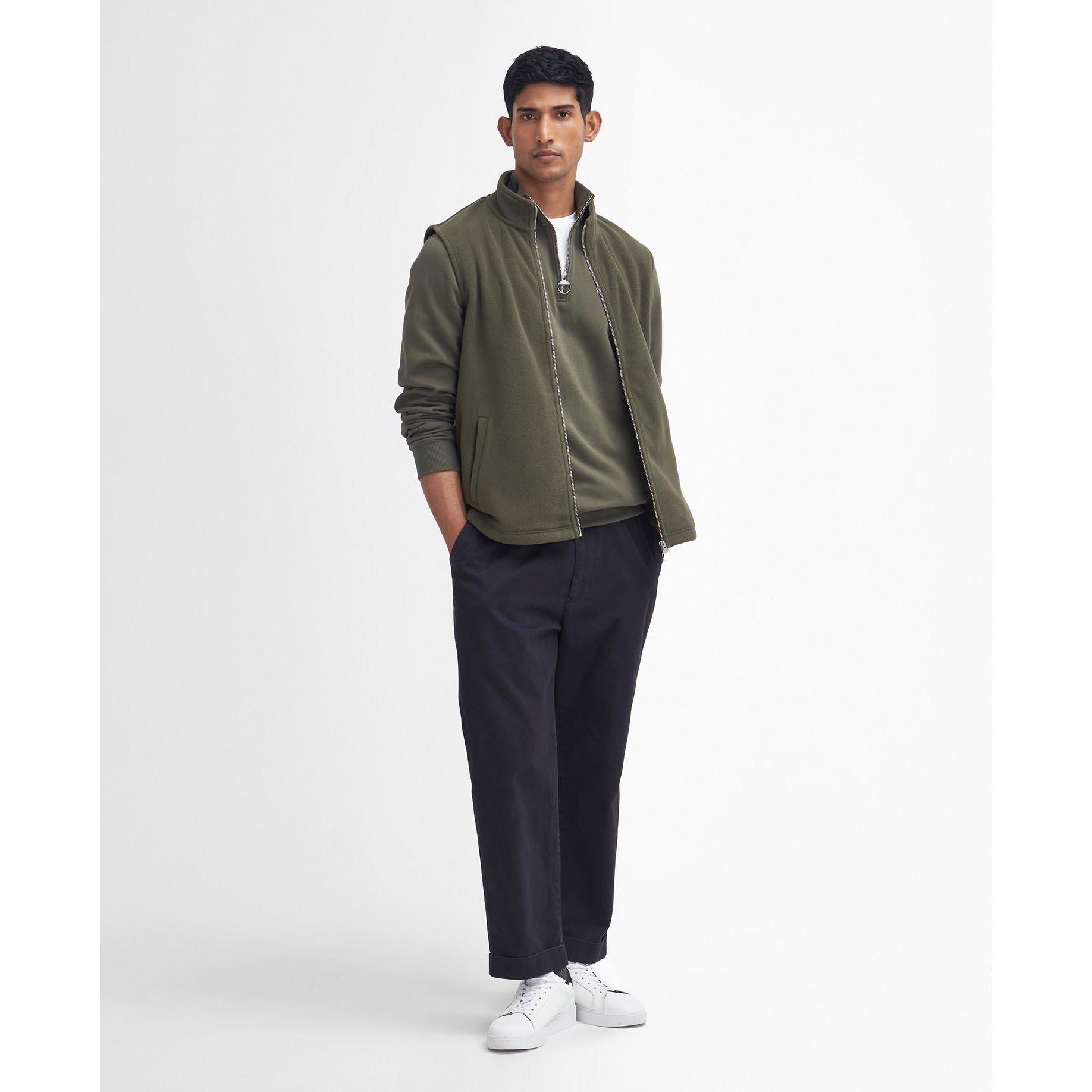 Olive OL54 - Barbour - Men's Essentials Fleece Gilet - 5