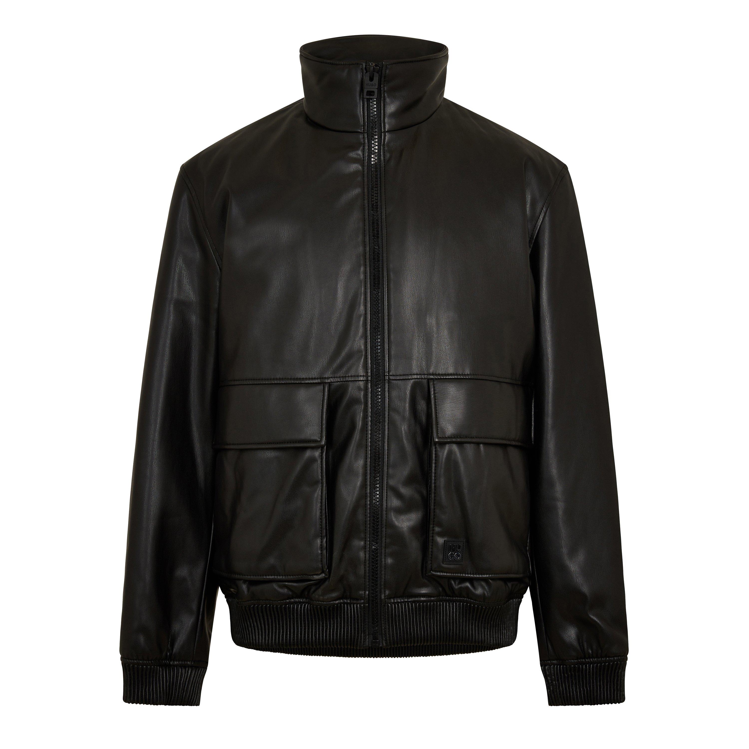 Black - Hugo - Bono2511 10262988 01 Leather Jacket Mens - 1